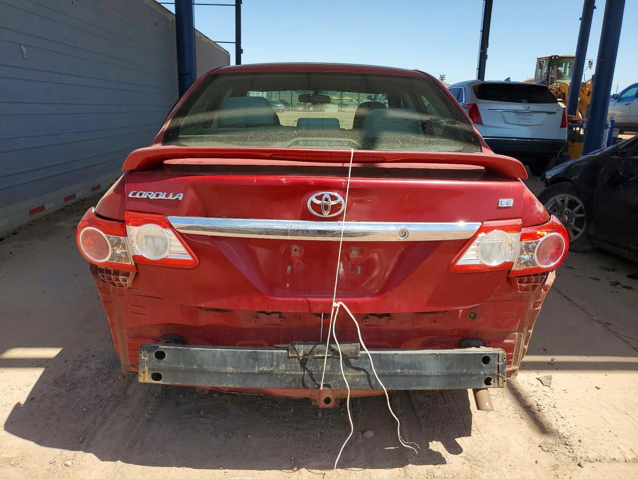 2012 Toyota Corolla Le Red vin: 5YFBU4EE1CP027694