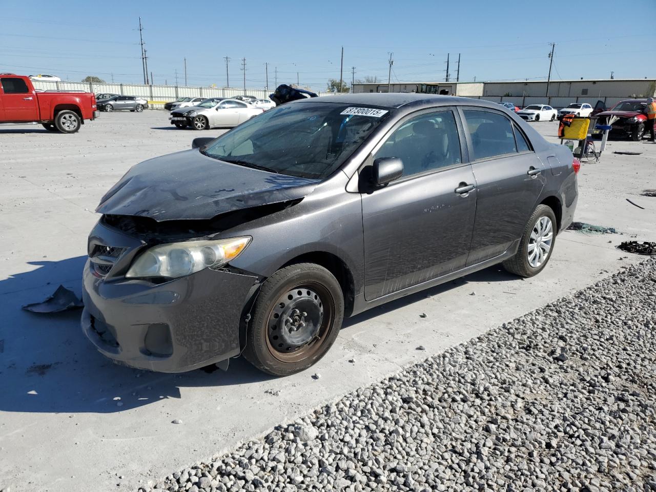2012 Toyota Corolla Base Gray vin: 5YFBU4EE1CP043121