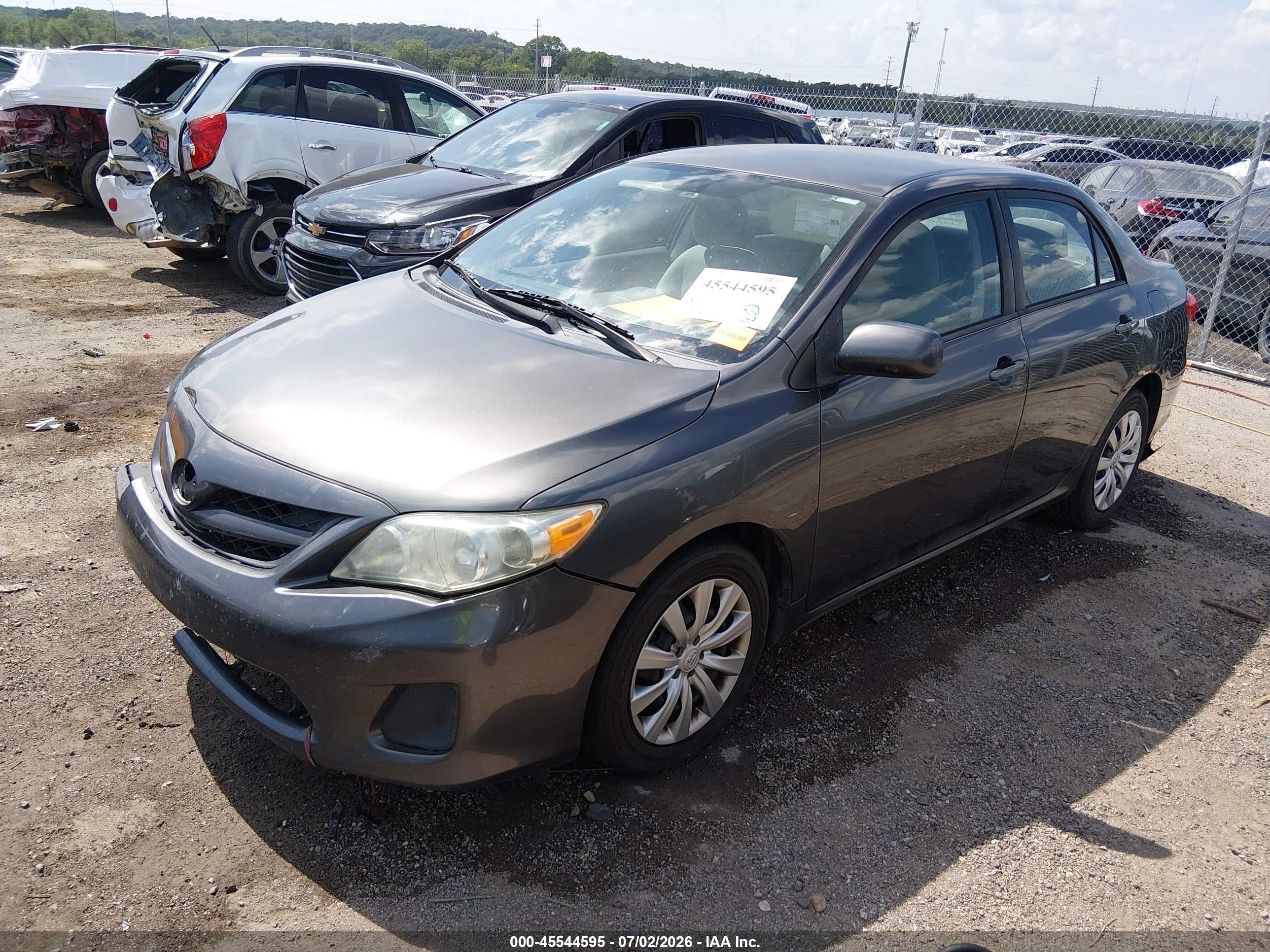 2012 Toyota Corolla Le Gray vin: 5YFBU4EE1CP044222