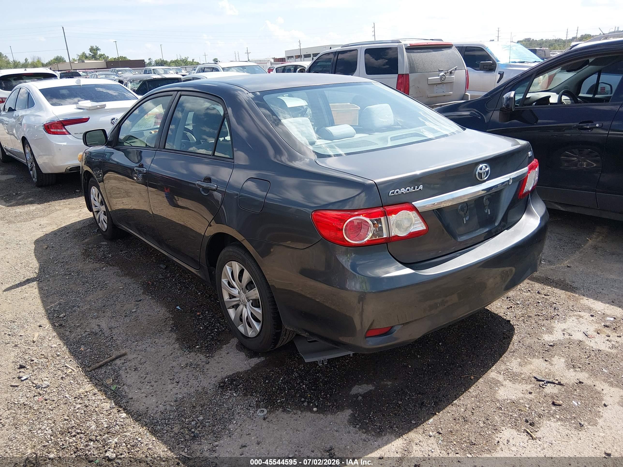 2012 Toyota Corolla Le Gray vin: 5YFBU4EE1CP044222