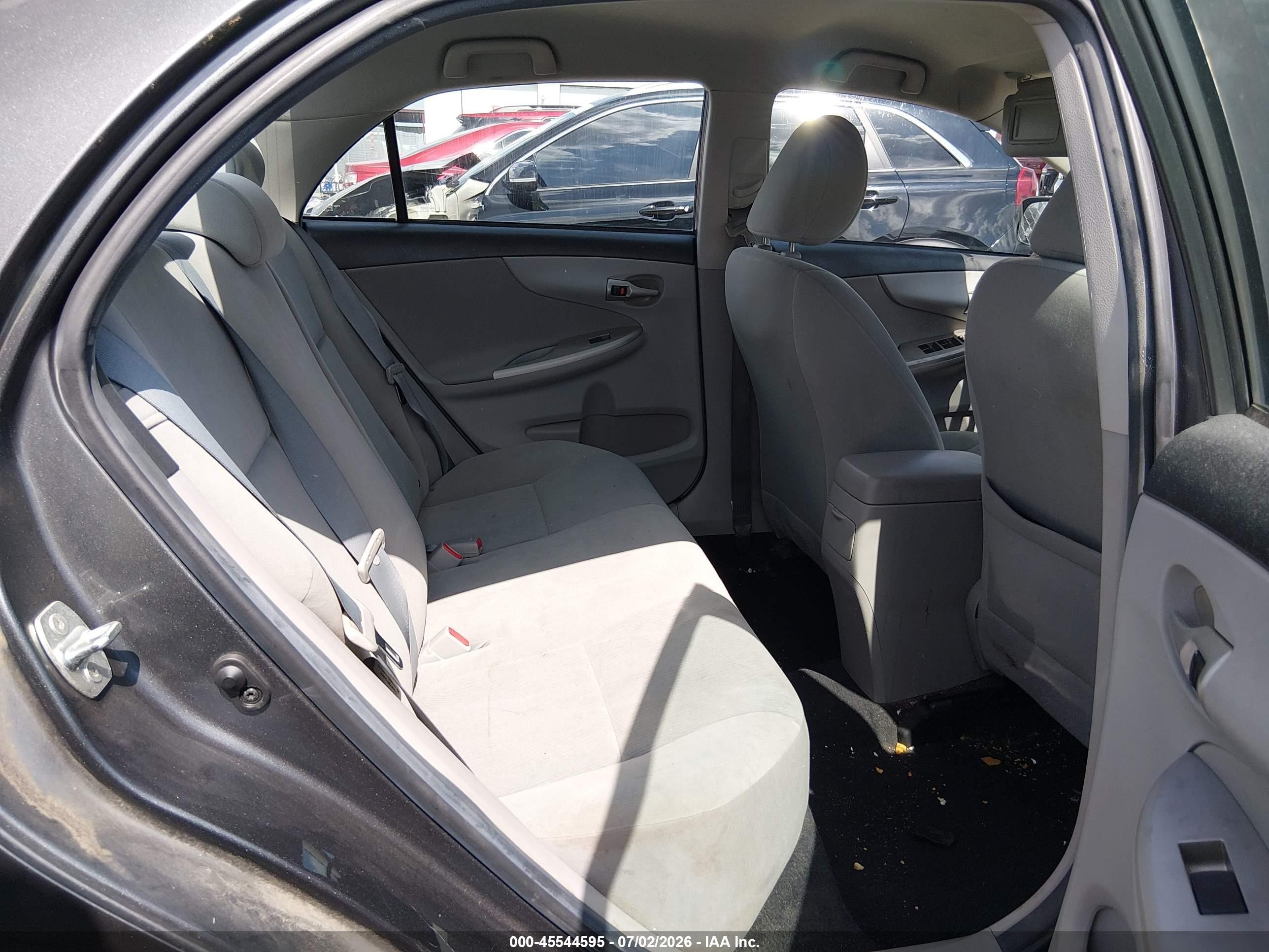 2012 Toyota Corolla Le Gray vin: 5YFBU4EE1CP044222