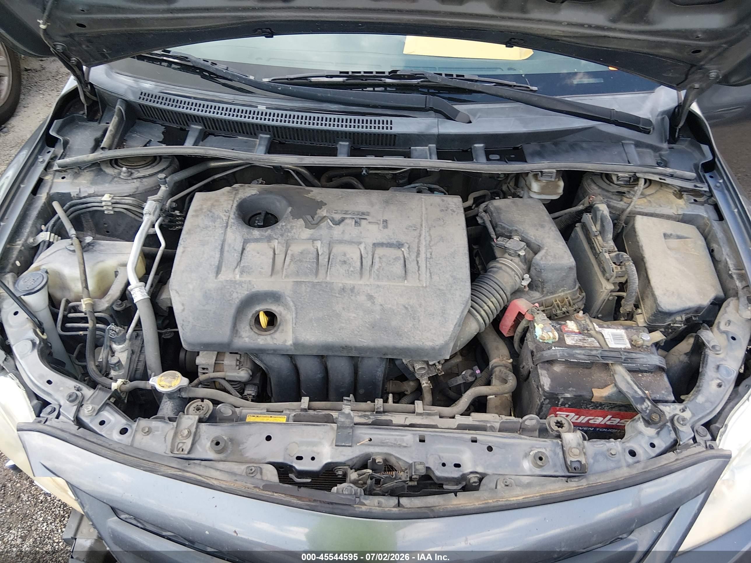 2012 Toyota Corolla Le Gray vin: 5YFBU4EE1CP044222