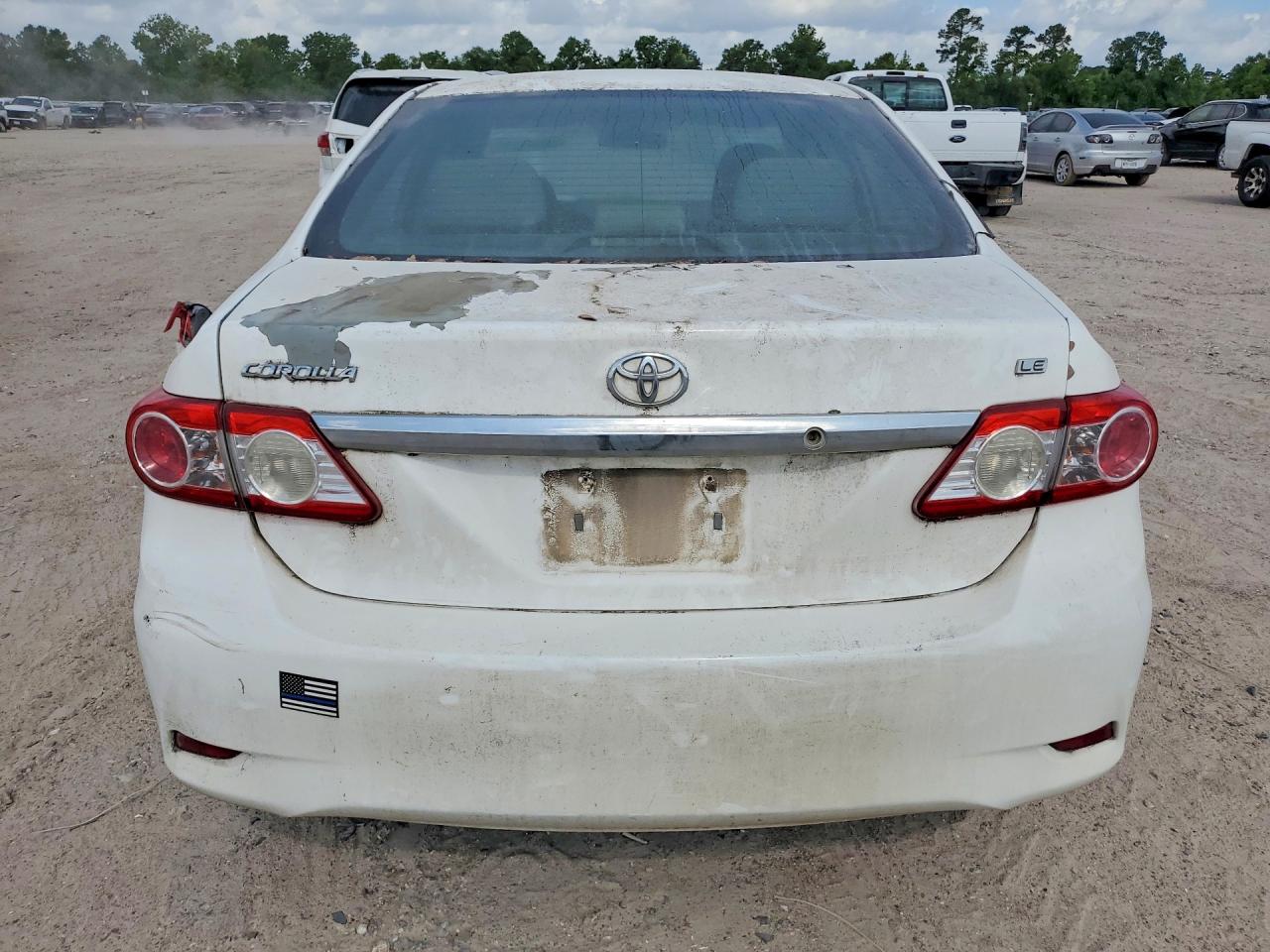 2012 Toyota Corolla Le White vin: 5YFBU4EE1CP056340