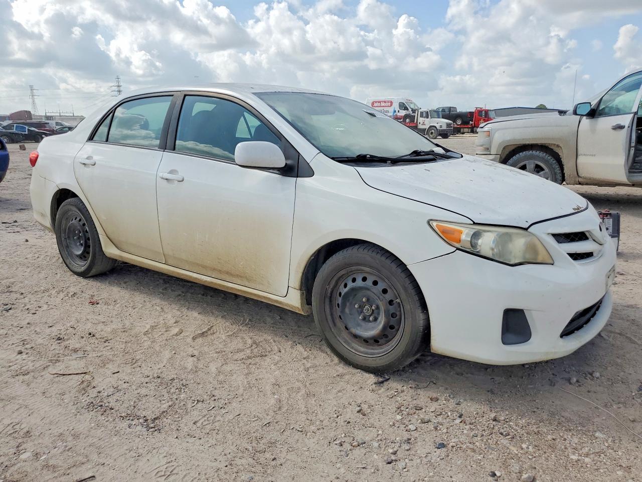 2012 Toyota Corolla Le White vin: 5YFBU4EE1CP056340