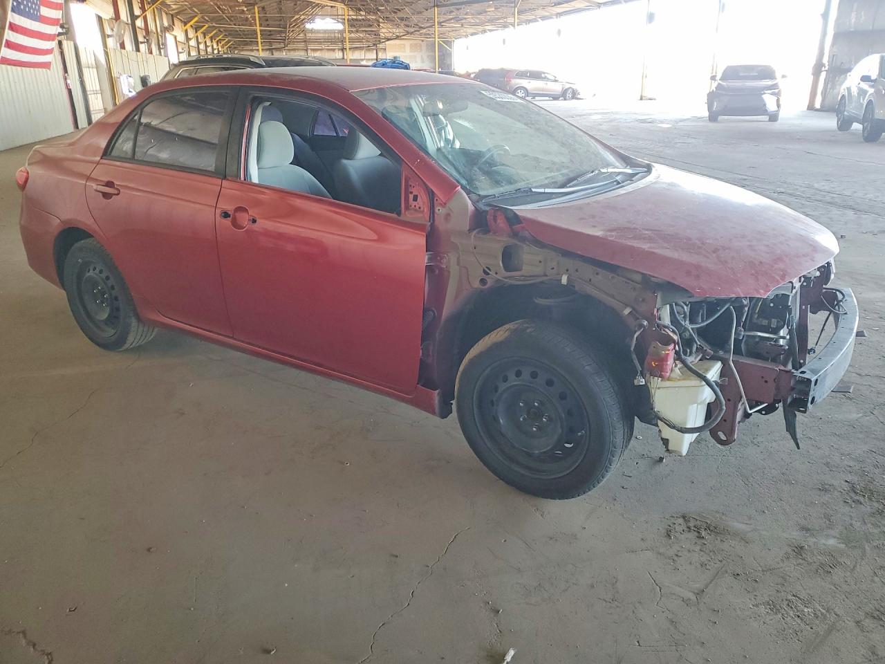 2012 Toyota Corolla Le Red vin: 5YFBU4EE1CP056533