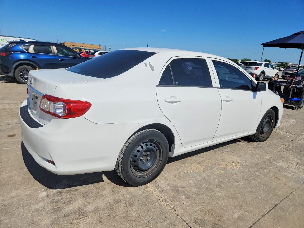 2012 Toyota Corolla L White vin: 5YFBU4EE1CP062817