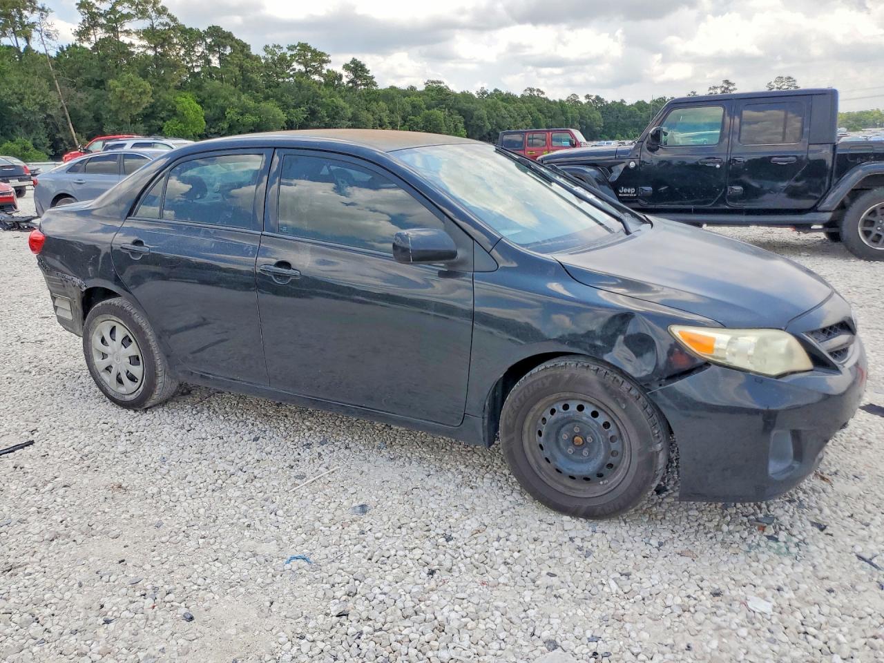 2012 Toyota Corolla L Black vin: 5YFBU4EE1CP065121