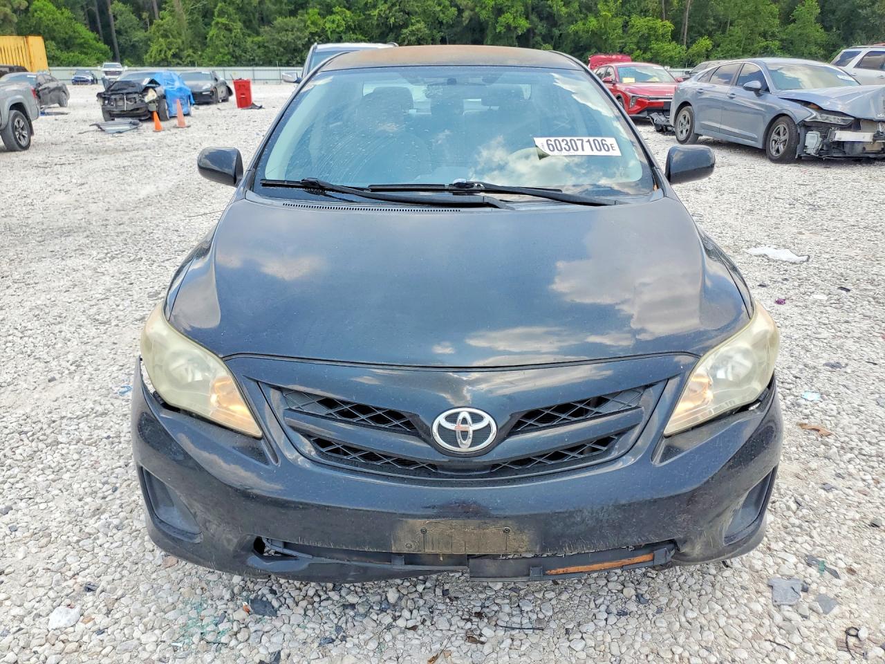 2012 Toyota Corolla L Black vin: 5YFBU4EE1CP065121