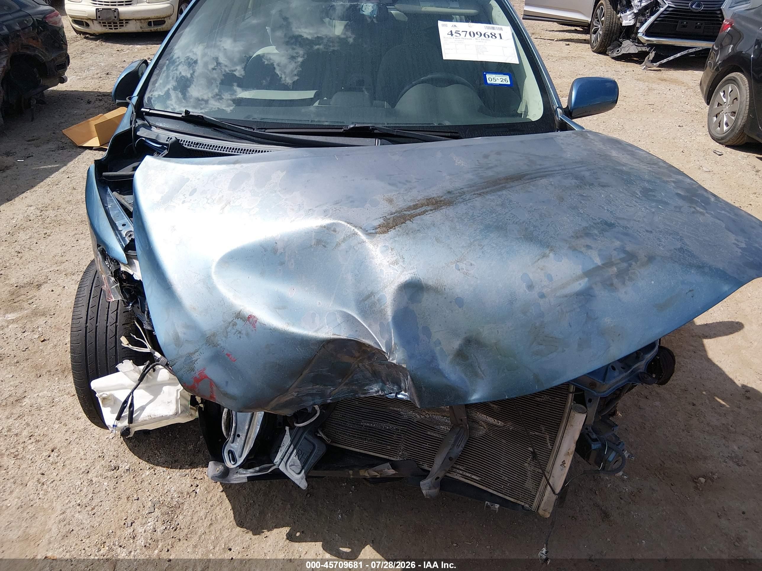 2013 Toyota Corolla Le Blue vin: 5YFBU4EE1DP087850