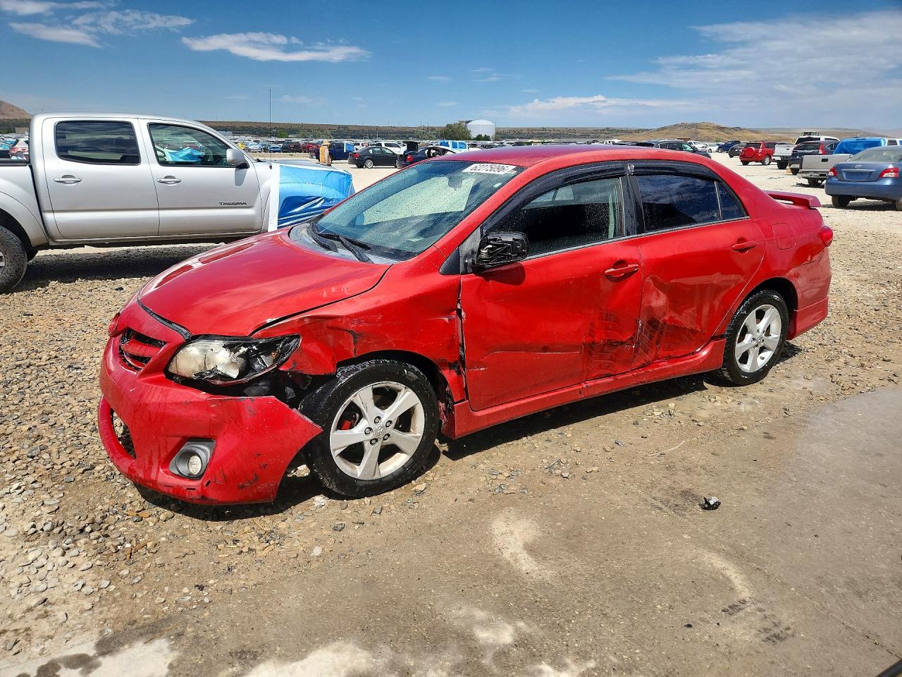 2013 Toyota Corolla S Burgundy vin: 5YFBU4EE1DP090523