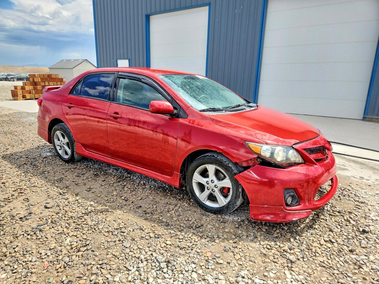 2013 Toyota Corolla S Burgundy vin: 5YFBU4EE1DP090523