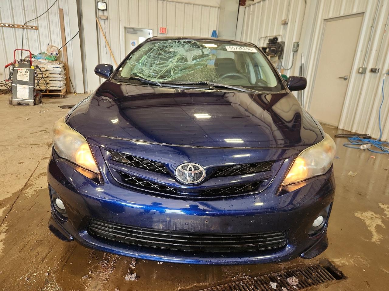 2013 Toyota Corolla S Blue vin: 5YFBU4EE1DP095334