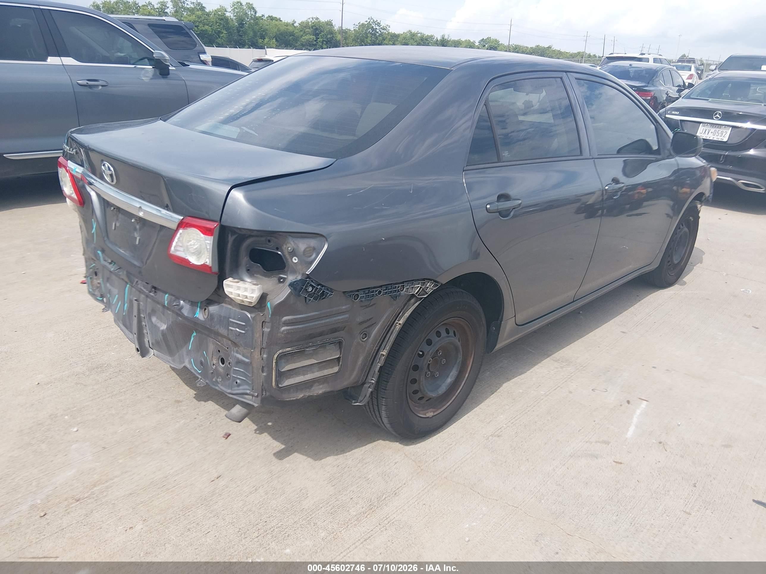 2013 Toyota Corolla L Gray vin: 5YFBU4EE1DP098251