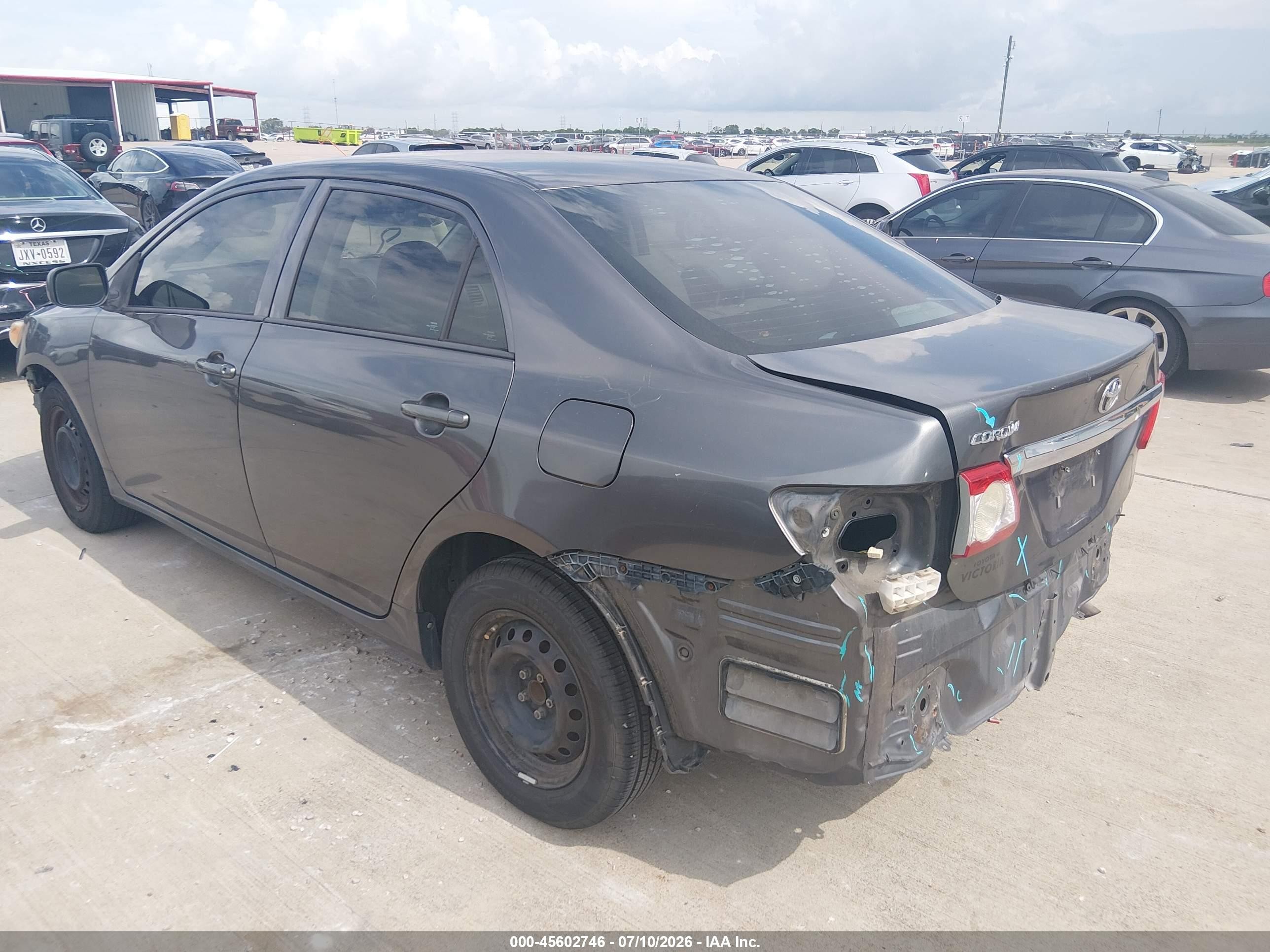 2013 Toyota Corolla L Gray vin: 5YFBU4EE1DP098251