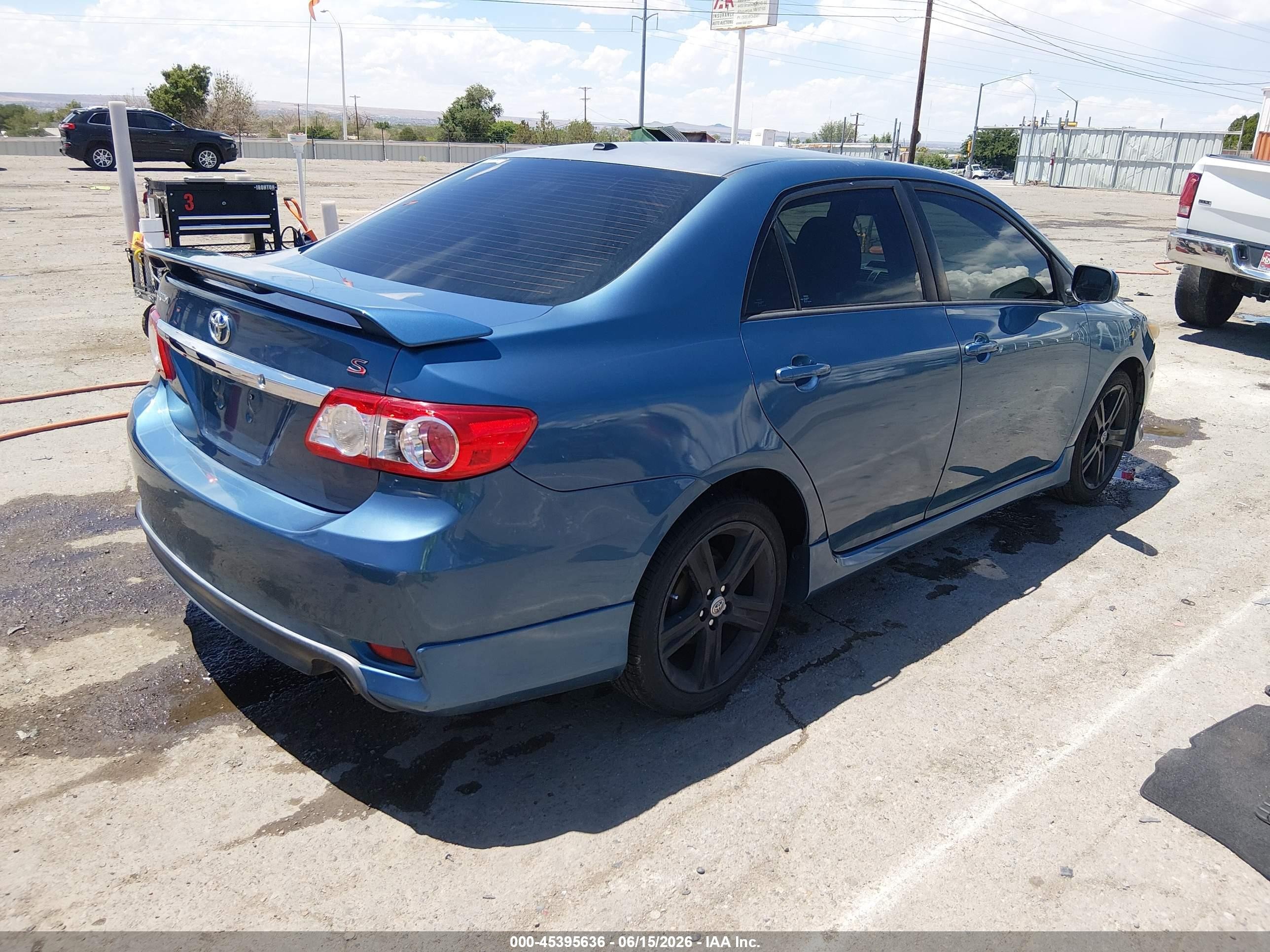 2013 Toyota Corolla S Blue vin: 5YFBU4EE1DP107479