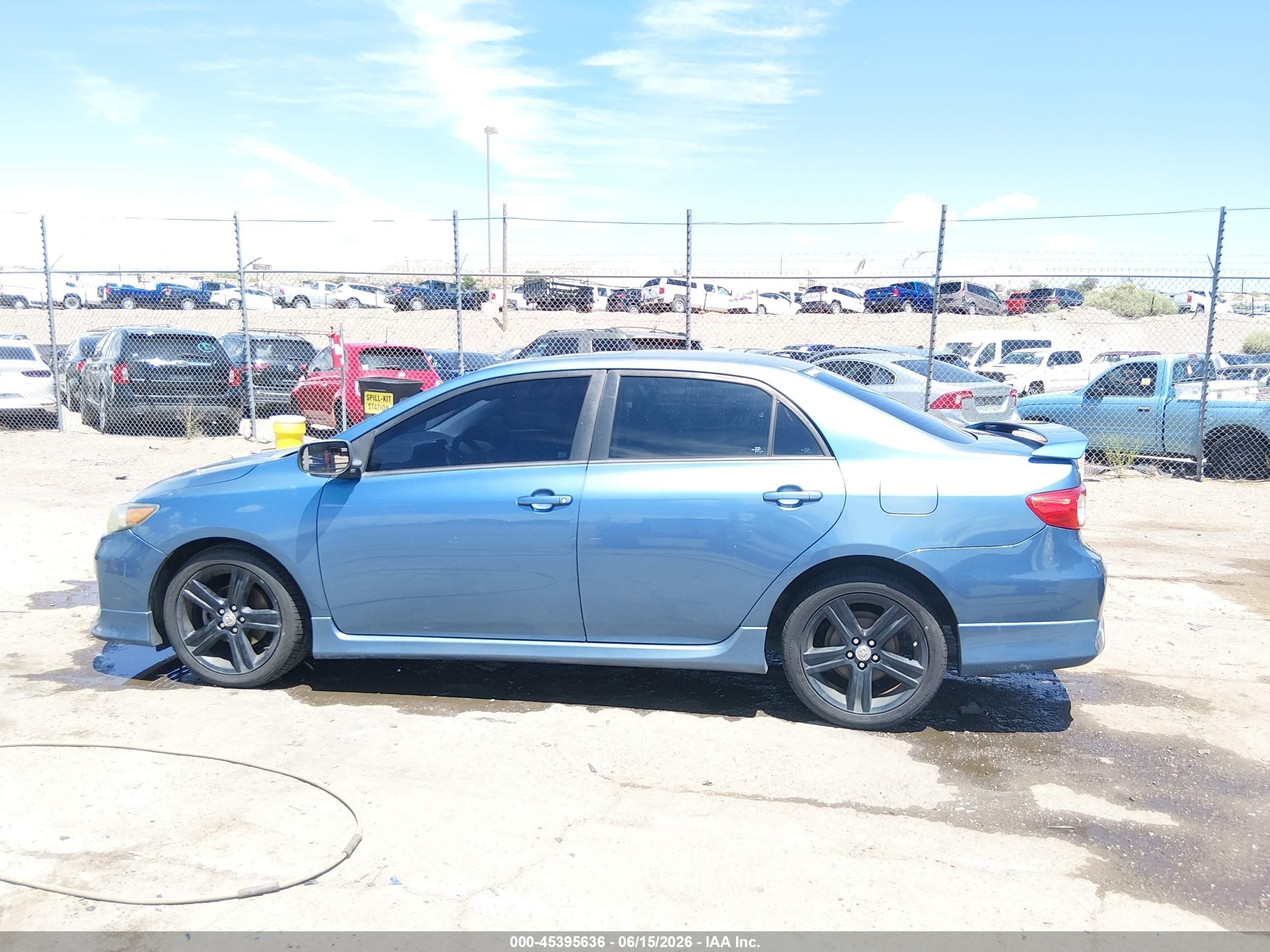 2013 Toyota Corolla S Blue vin: 5YFBU4EE1DP107479