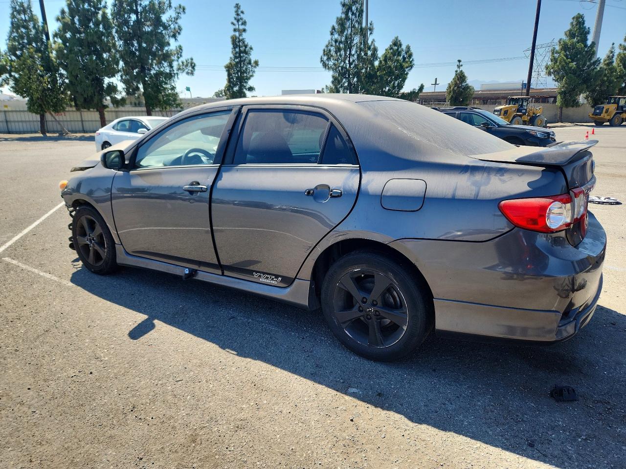 2013 Toyota Corolla S Gray vin: 5YFBU4EE1DP116828