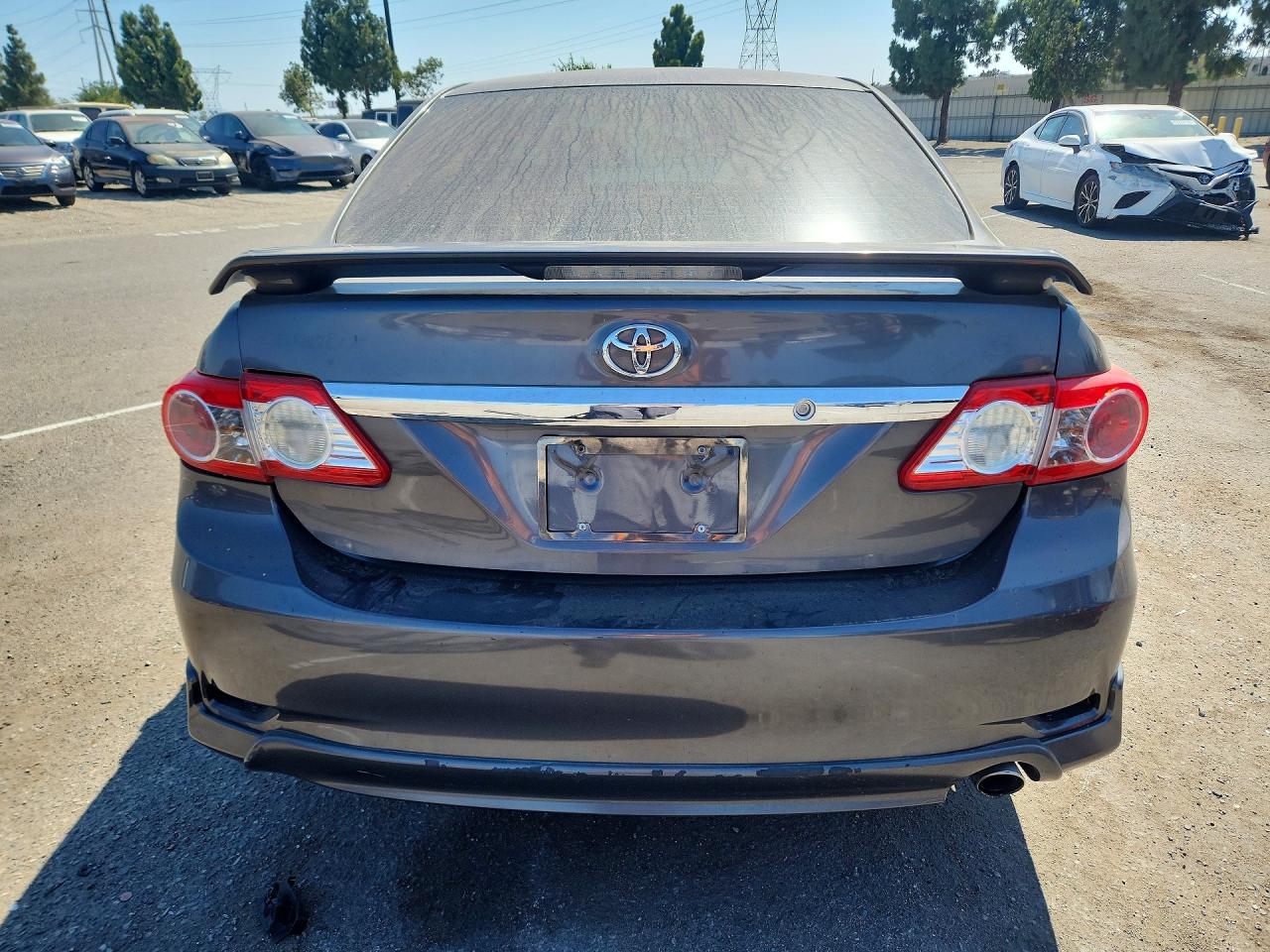 2013 Toyota Corolla S Gray vin: 5YFBU4EE1DP116828