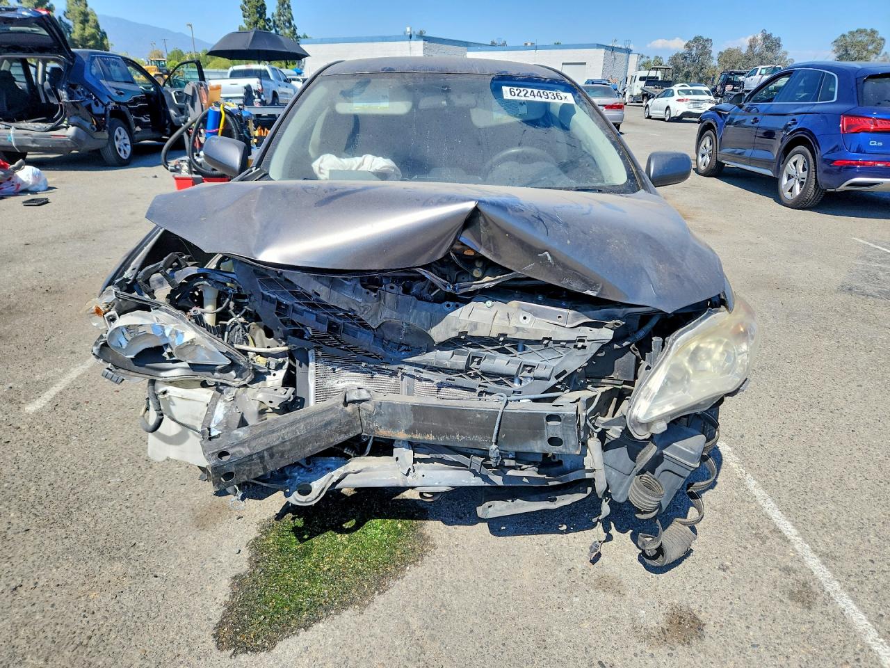 2013 Toyota Corolla S Gray vin: 5YFBU4EE1DP116828