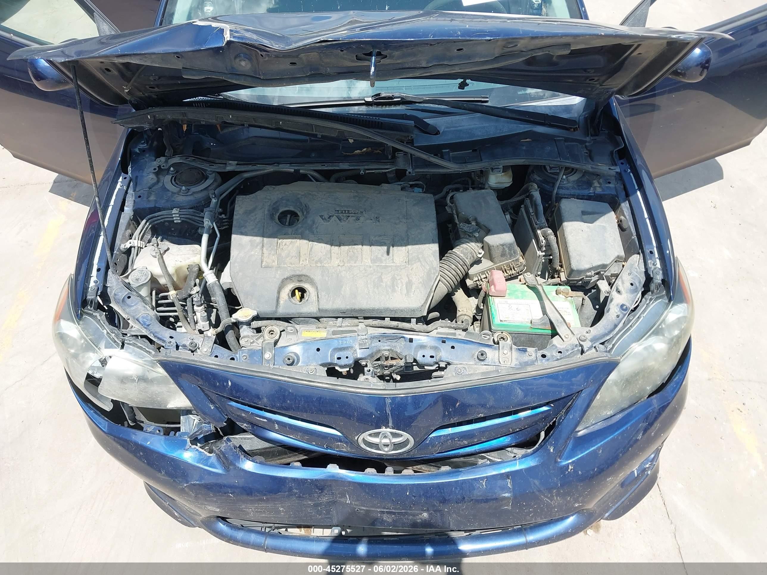 2013 Toyota Corolla S Blue vin: 5YFBU4EE1DP118935