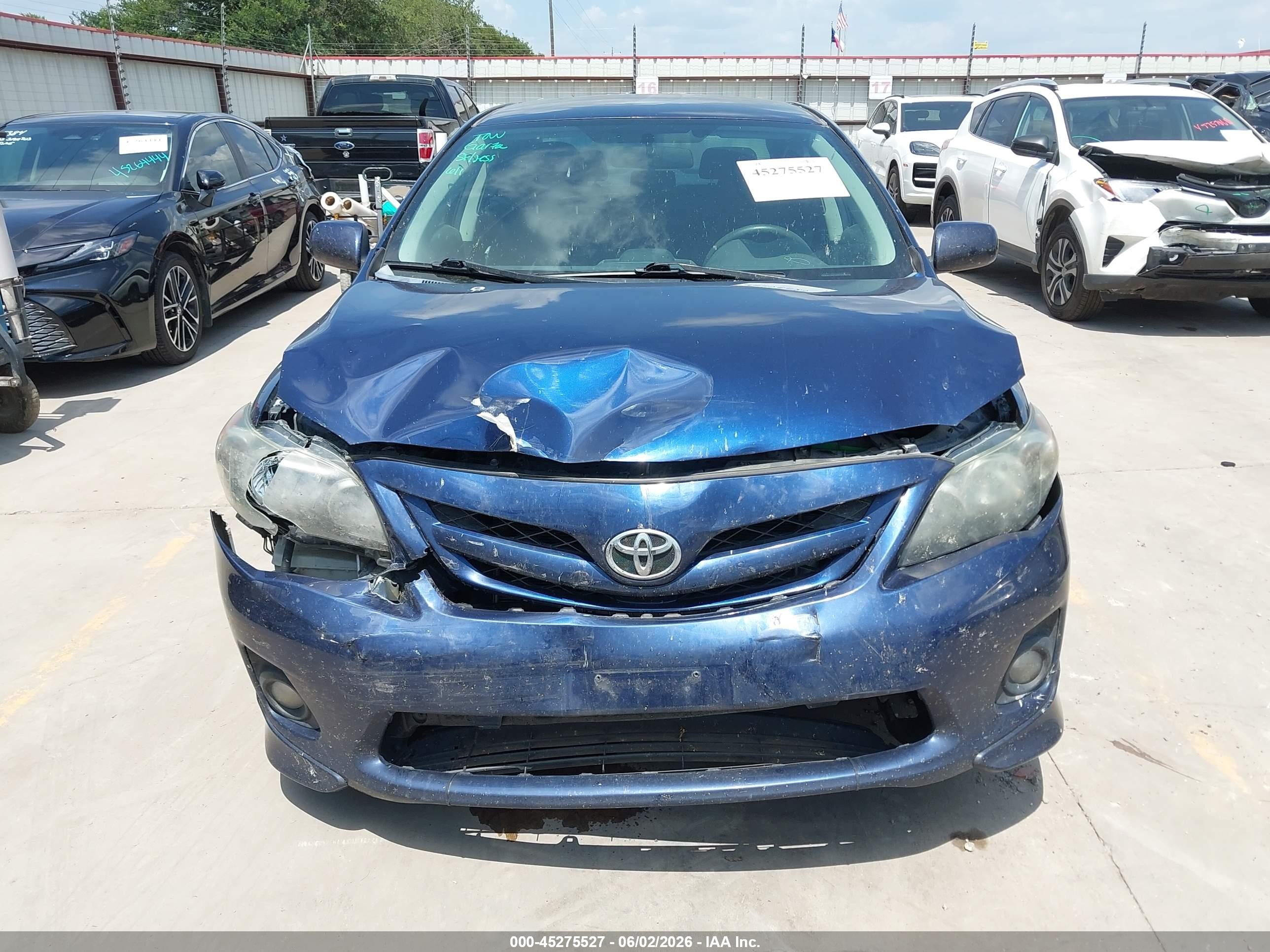 2013 Toyota Corolla S Blue vin: 5YFBU4EE1DP118935