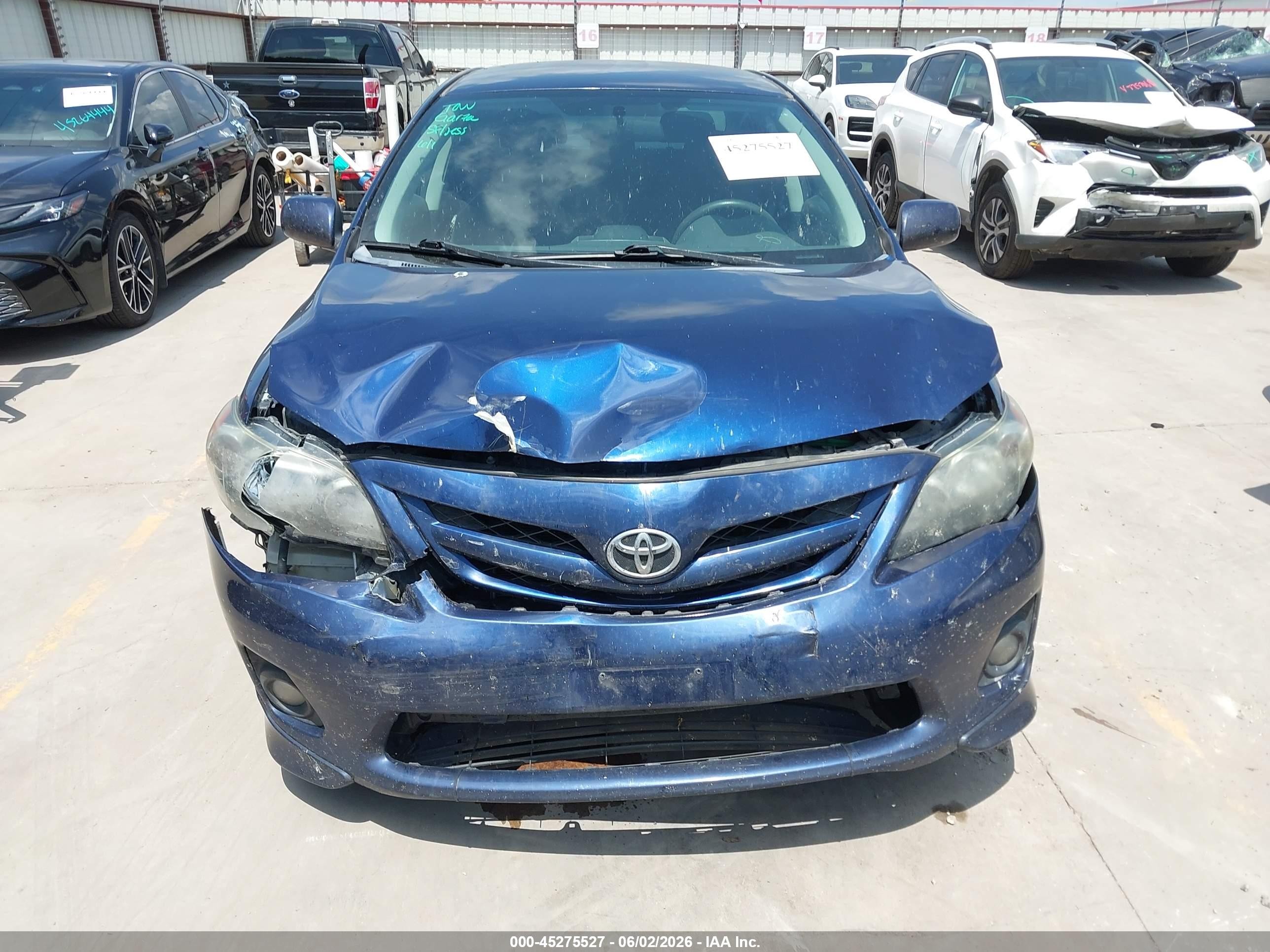 2013 Toyota Corolla S Blue vin: 5YFBU4EE1DP118935