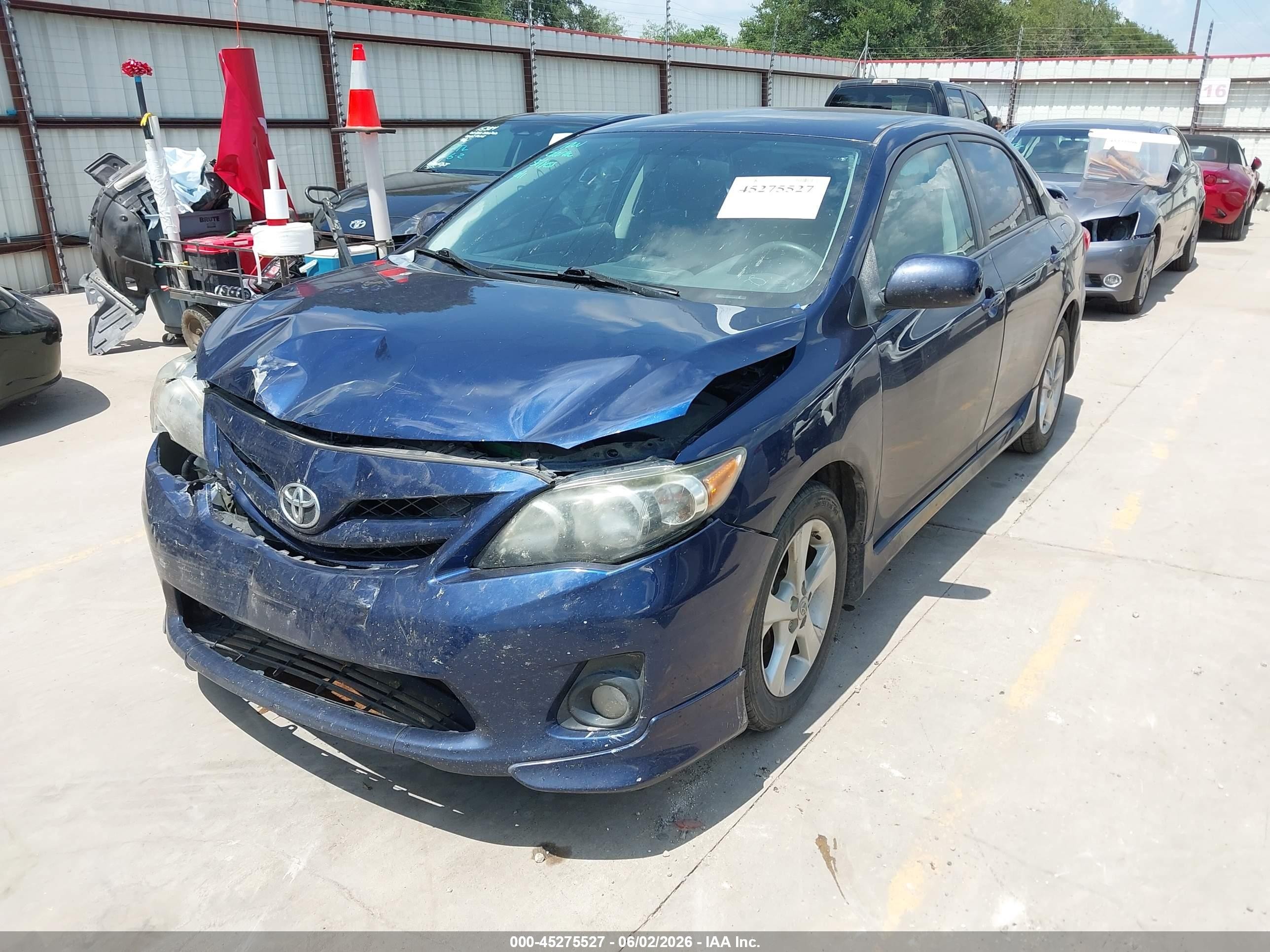 2013 Toyota Corolla S Blue vin: 5YFBU4EE1DP118935