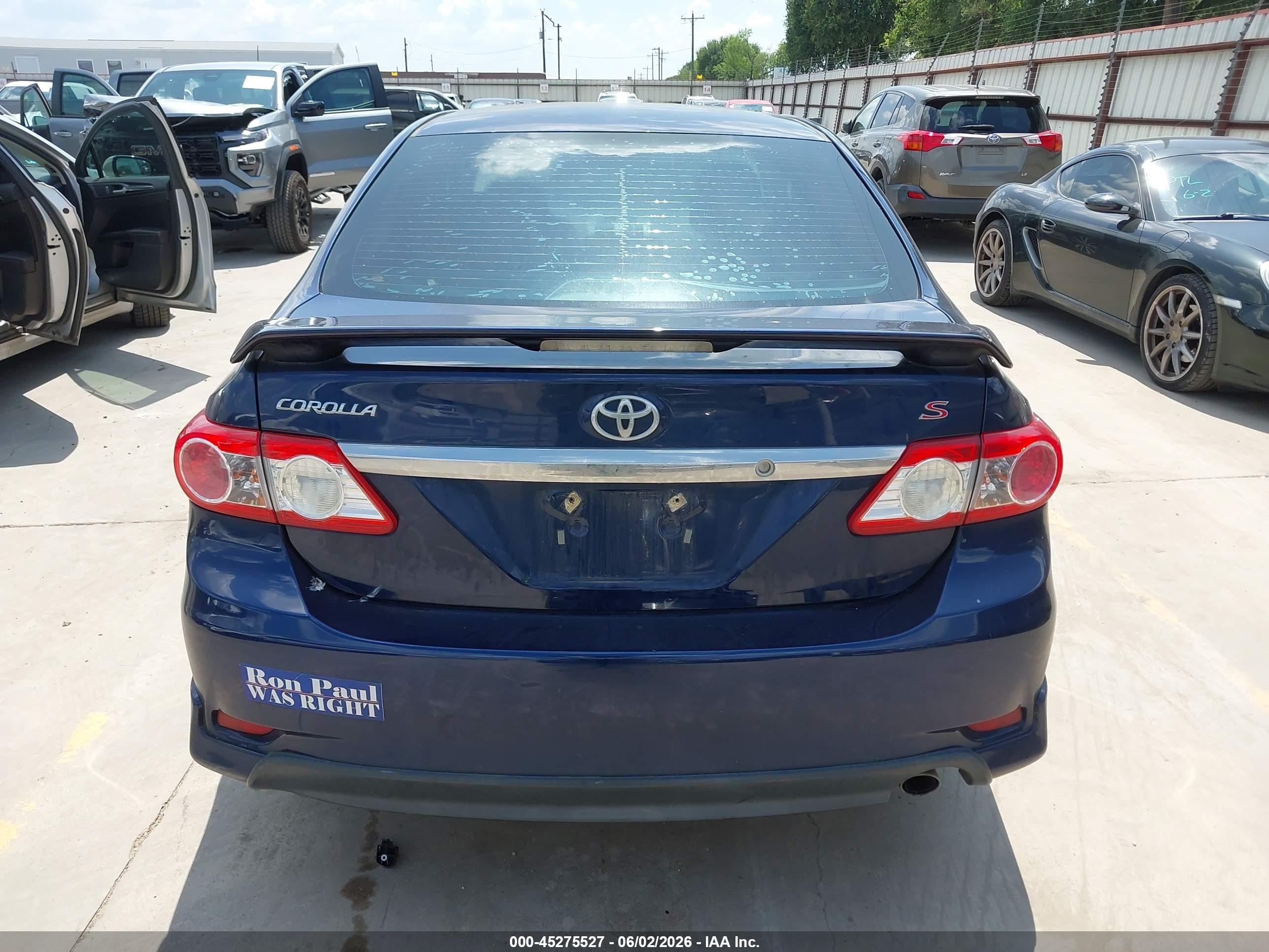 2013 Toyota Corolla S Blue vin: 5YFBU4EE1DP118935