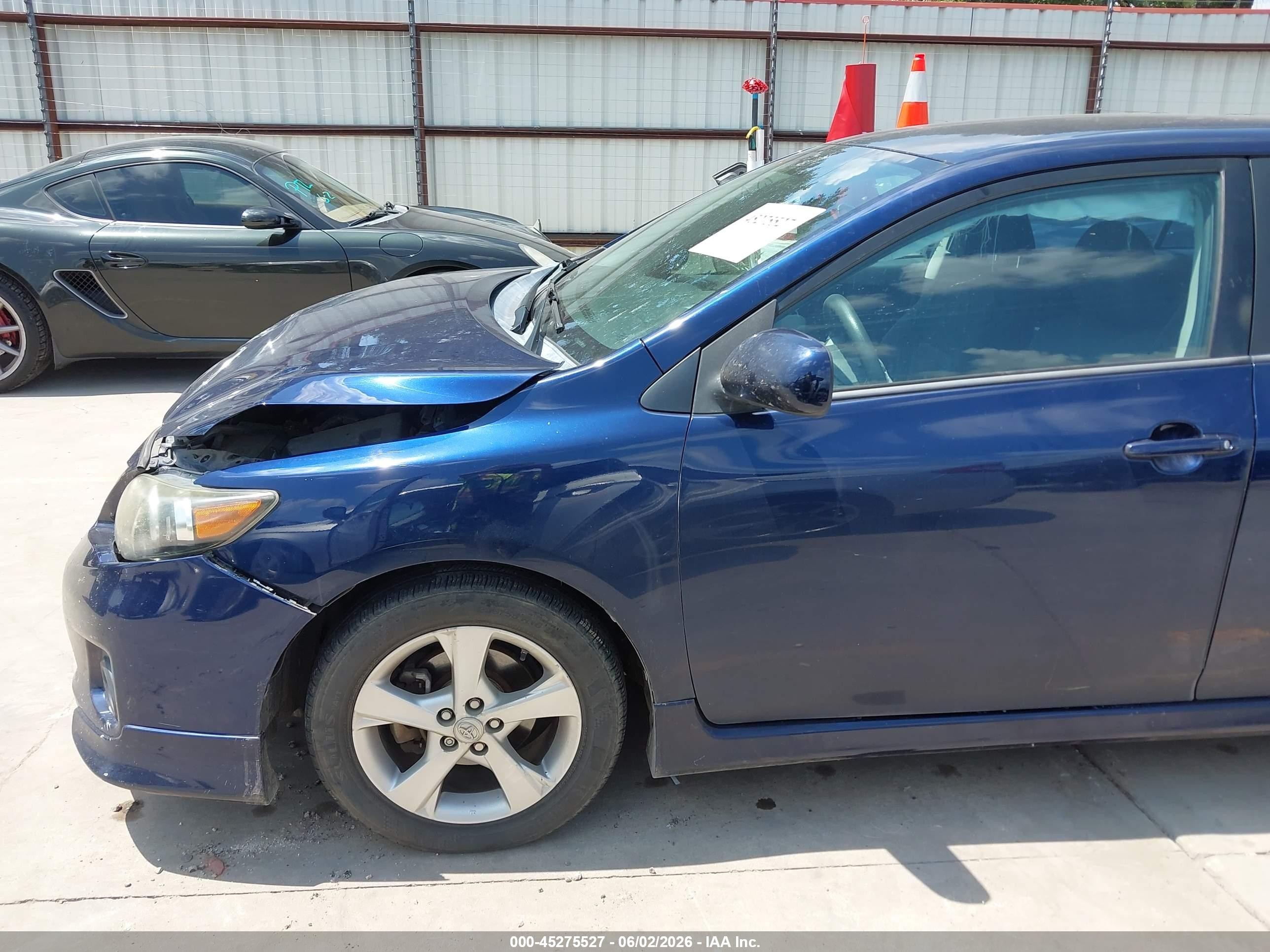2013 Toyota Corolla S Blue vin: 5YFBU4EE1DP118935