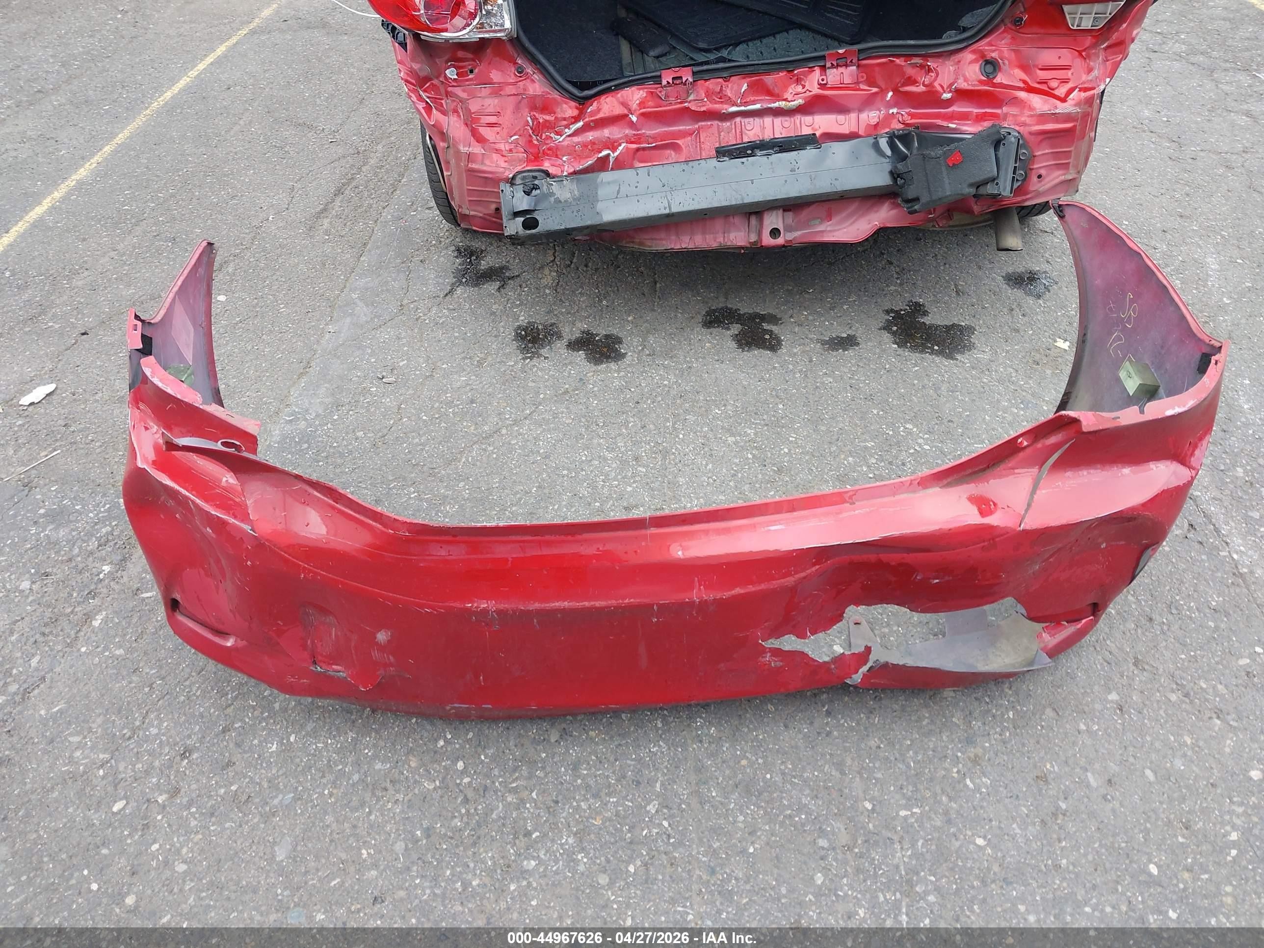 2013 Toyota Corolla L Red vin: 5YFBU4EE1DP130695