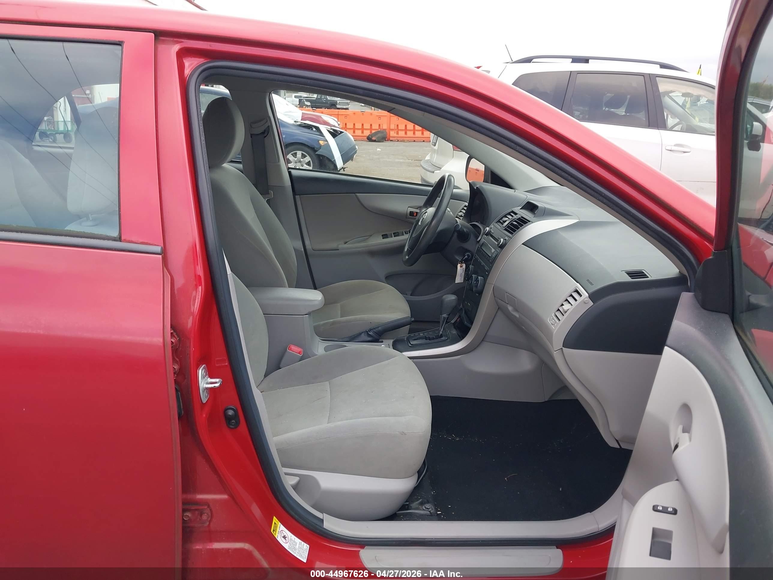 2013 Toyota Corolla L Red vin: 5YFBU4EE1DP130695