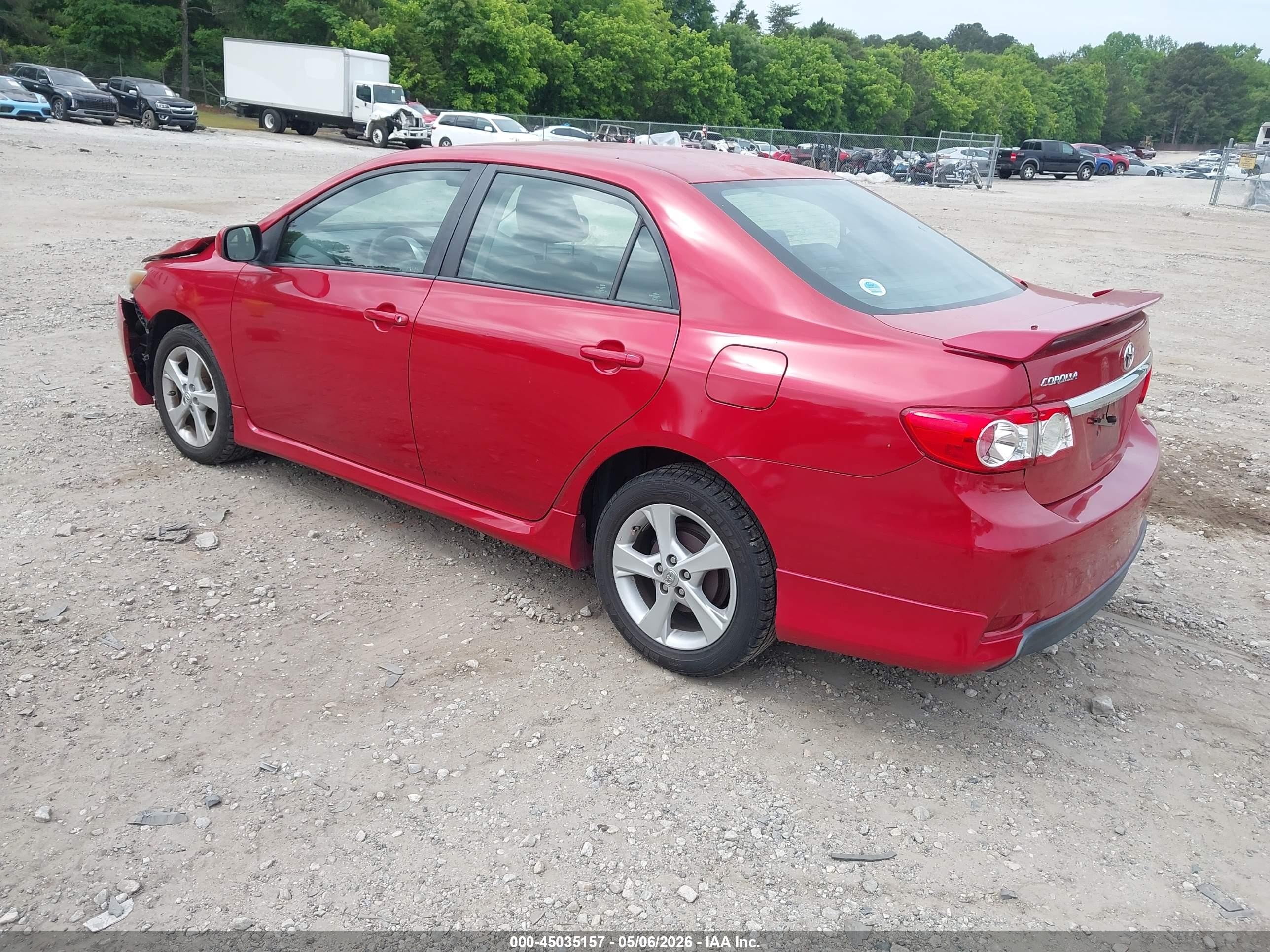 2013 Toyota Corolla S Red vin: 5YFBU4EE1DP135105