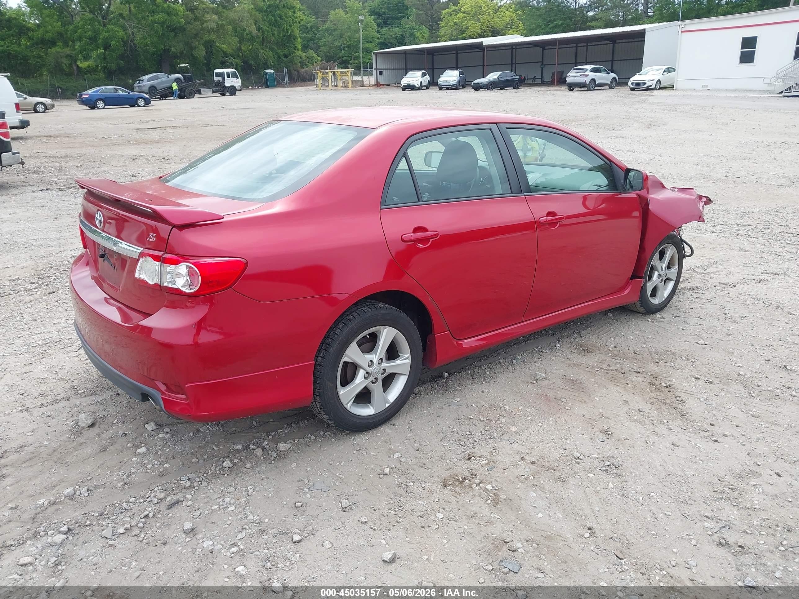 2013 Toyota Corolla S Red vin: 5YFBU4EE1DP135105