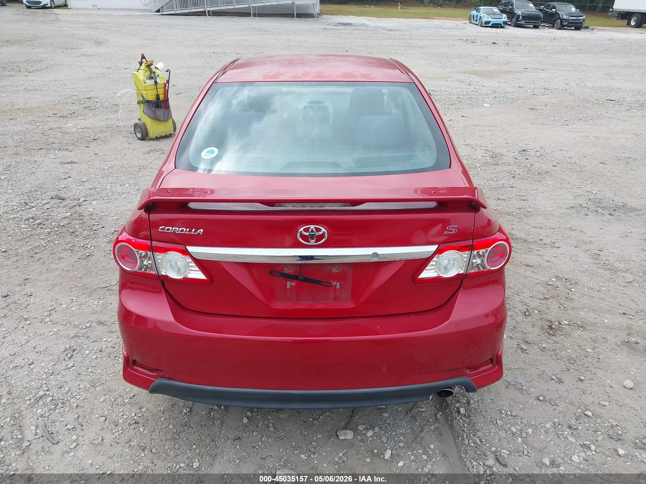 2013 Toyota Corolla S Red vin: 5YFBU4EE1DP135105