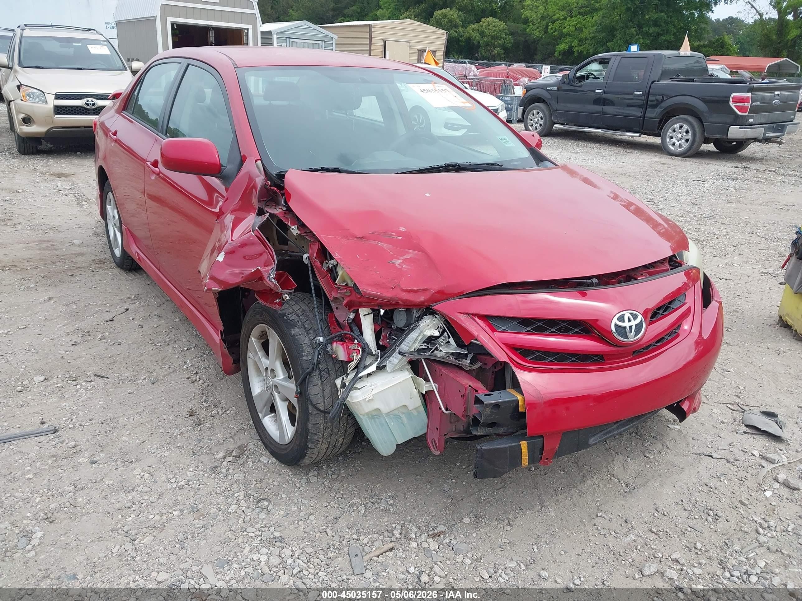 2013 Toyota Corolla S Red vin: 5YFBU4EE1DP135105