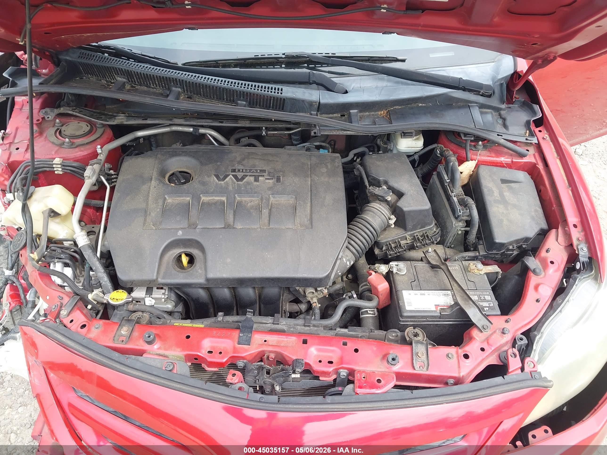 2013 Toyota Corolla S Red vin: 5YFBU4EE1DP135105