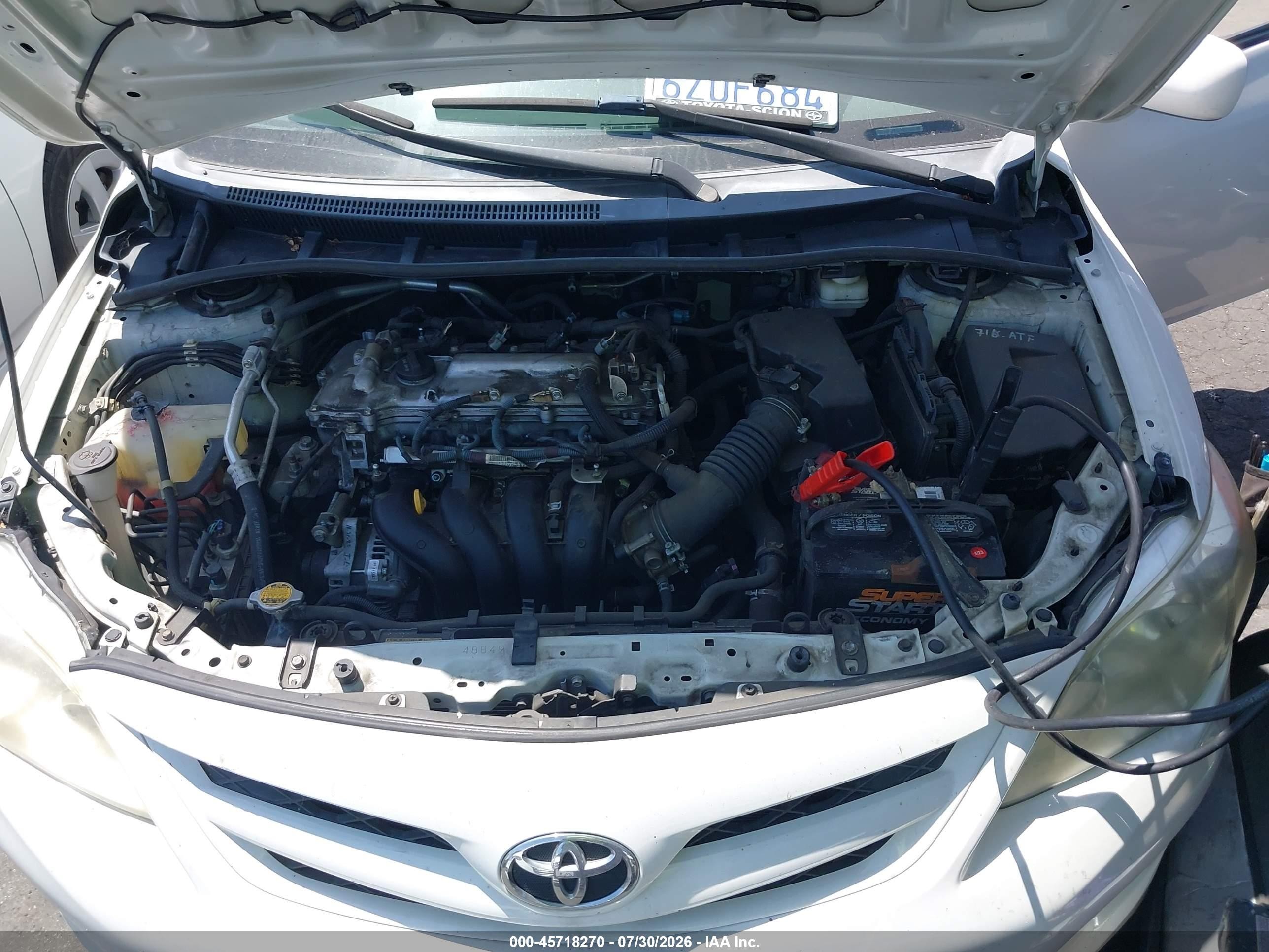 2013 Toyota Corolla L Белый vin: 5YFBU4EE1DP149716
