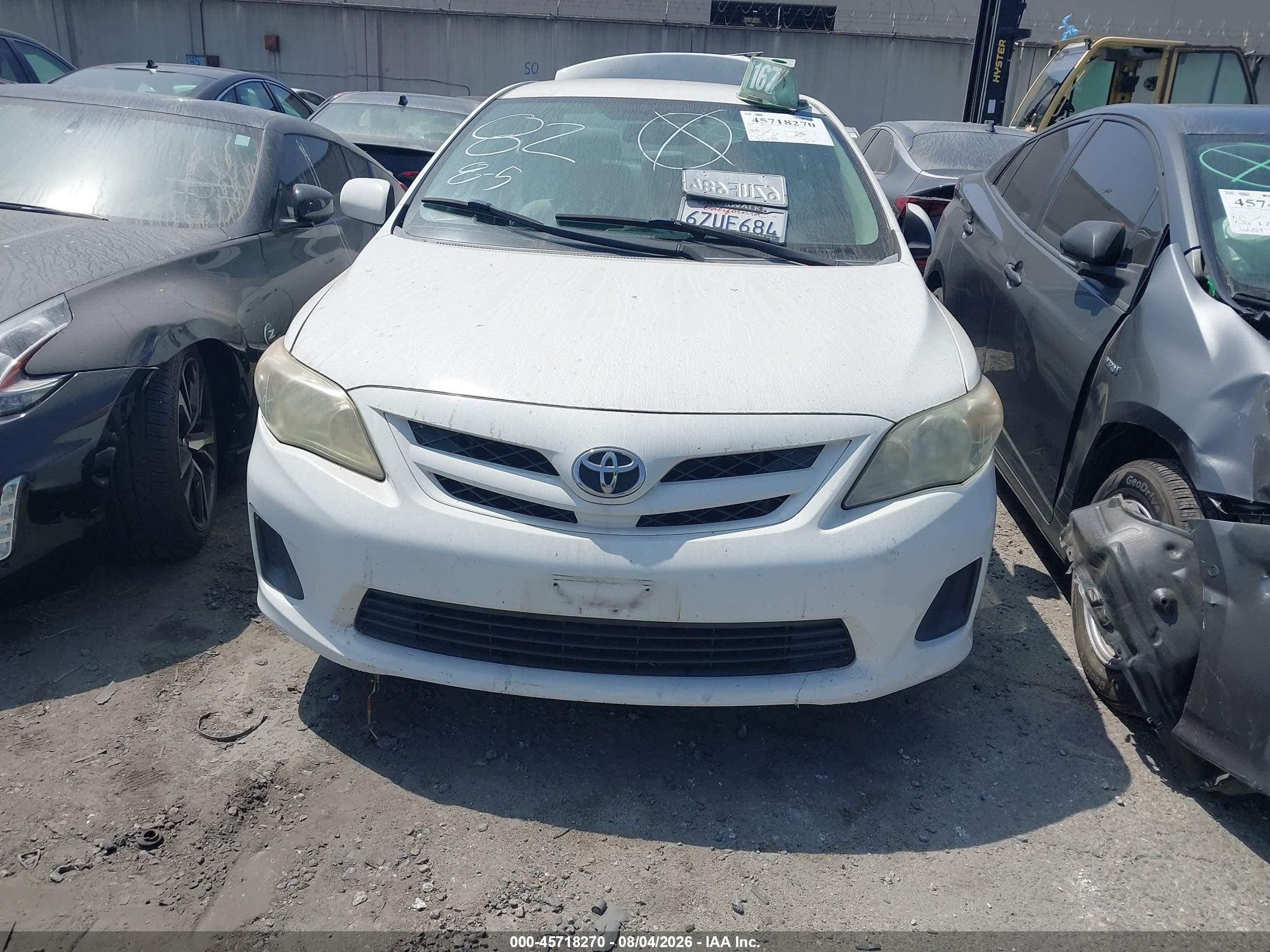 2013 Toyota Corolla L Белый vin: 5YFBU4EE1DP149716