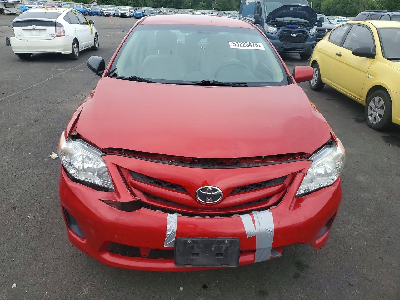 2013 Toyota Corolla L Красный vin: 5YFBU4EE1DP152860