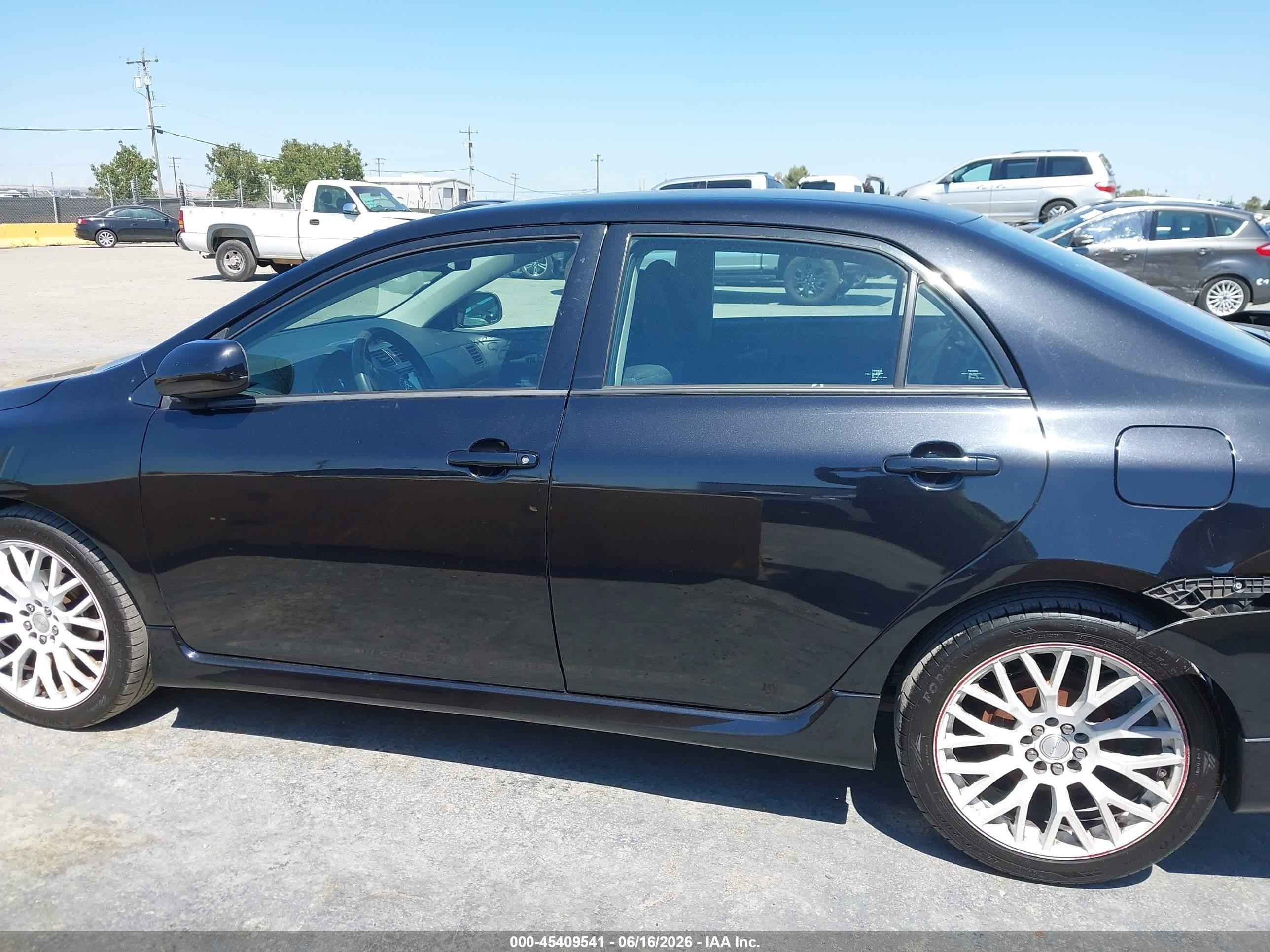 2013 Toyota Corolla S Black vin: 5YFBU4EE1DP155175