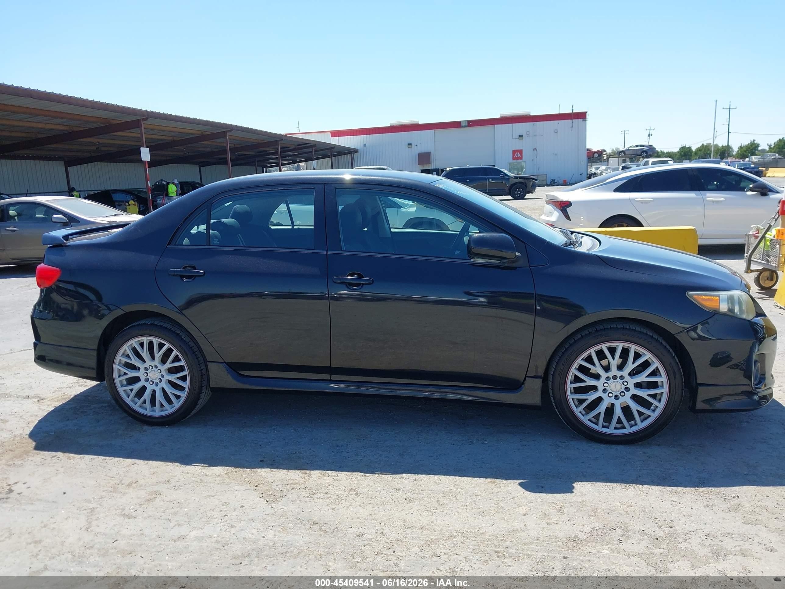 2013 Toyota Corolla S Black vin: 5YFBU4EE1DP155175
