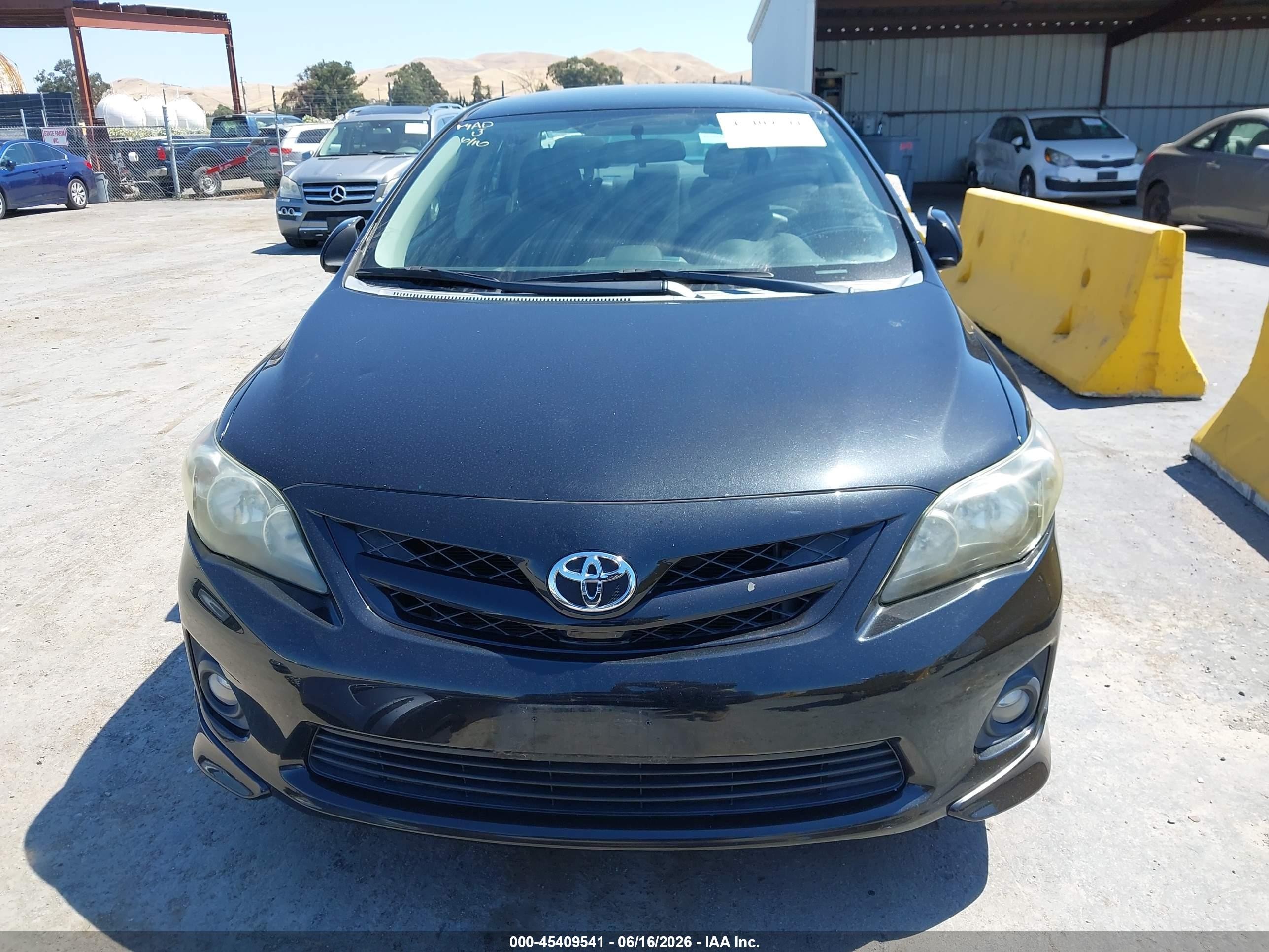 2013 Toyota Corolla S Black vin: 5YFBU4EE1DP155175