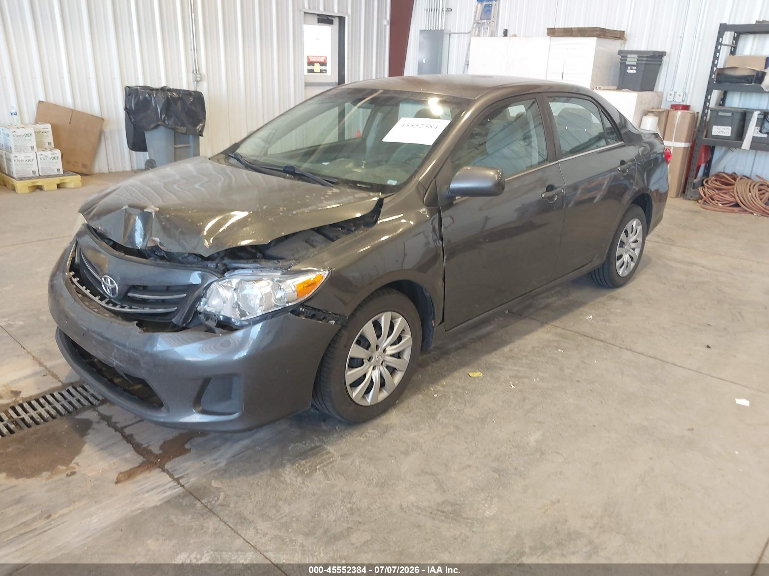 2013 Toyota Corolla Le Gray vin: 5YFBU4EE1DP159792