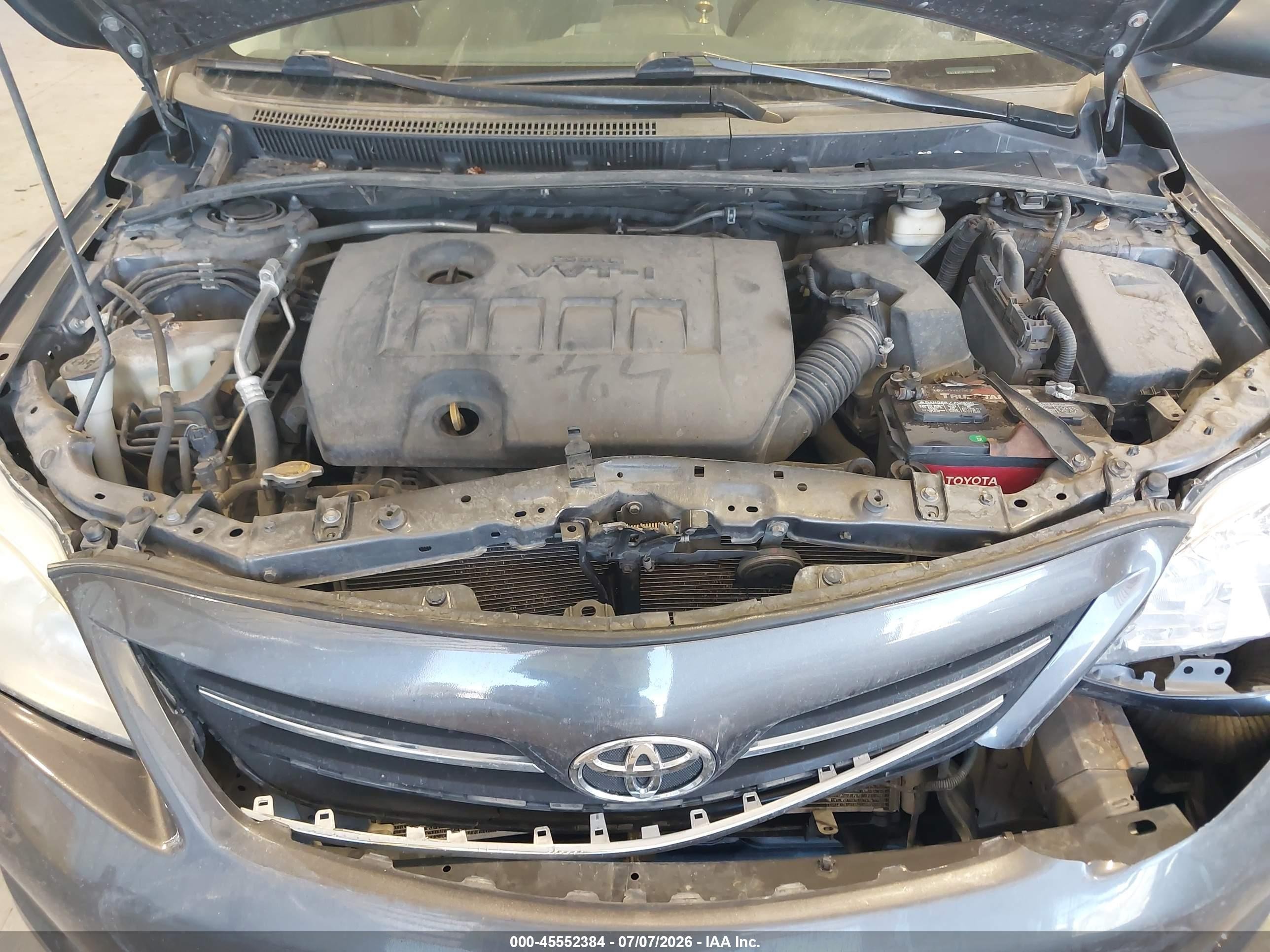 2013 Toyota Corolla Le Gray vin: 5YFBU4EE1DP159792