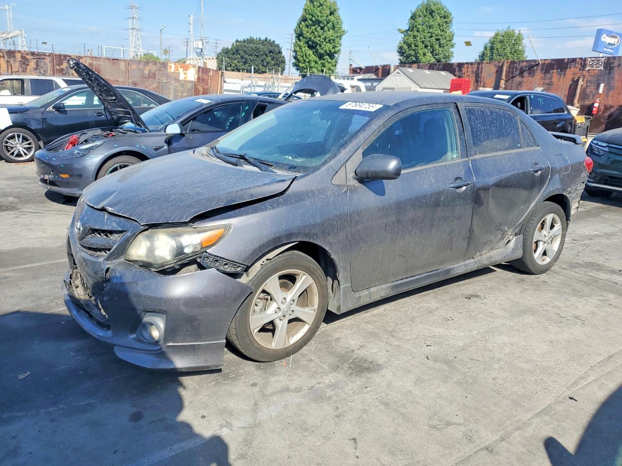 2013 Toyota Corolla S Серый vin: 5YFBU4EE1DP161302