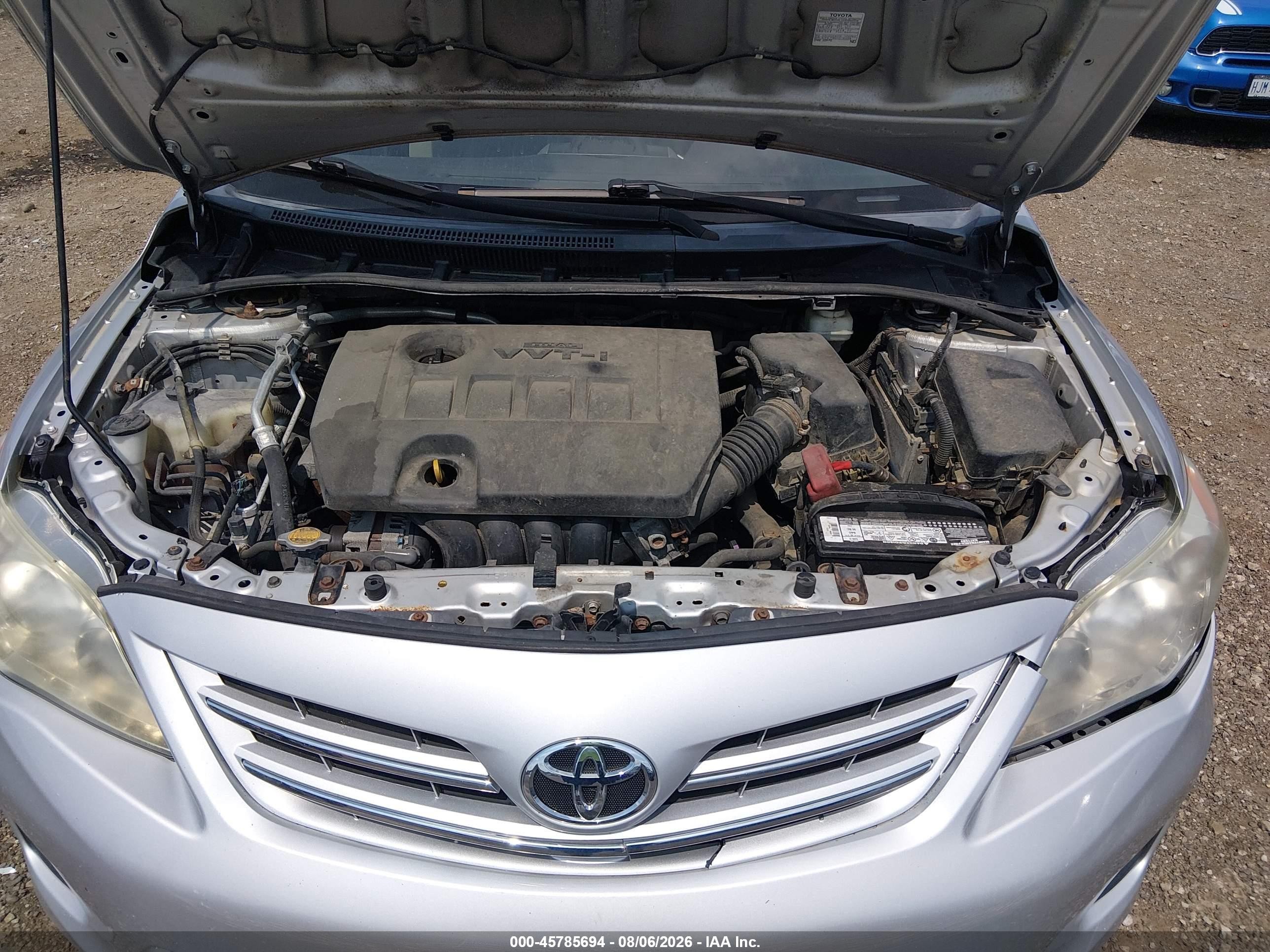 2013 Toyota Corolla Le Silver vin: 5YFBU4EE1DP166810