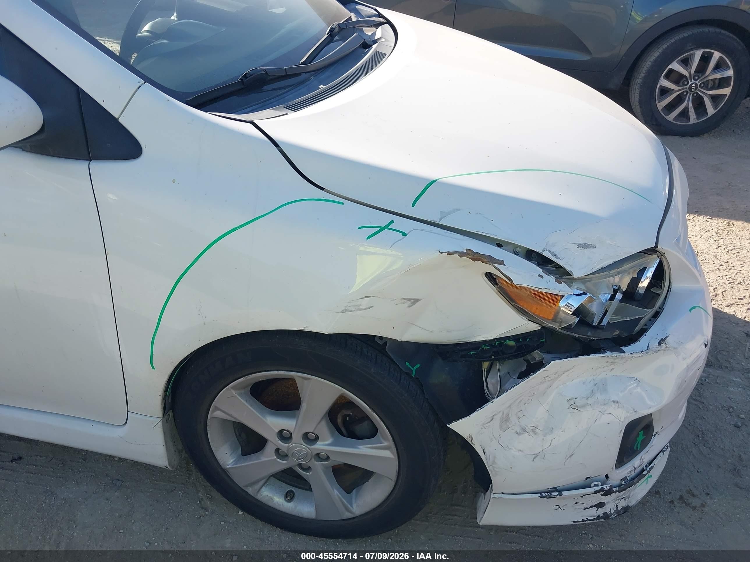2013 Toyota Corolla S White vin: 5YFBU4EE1DP167861
