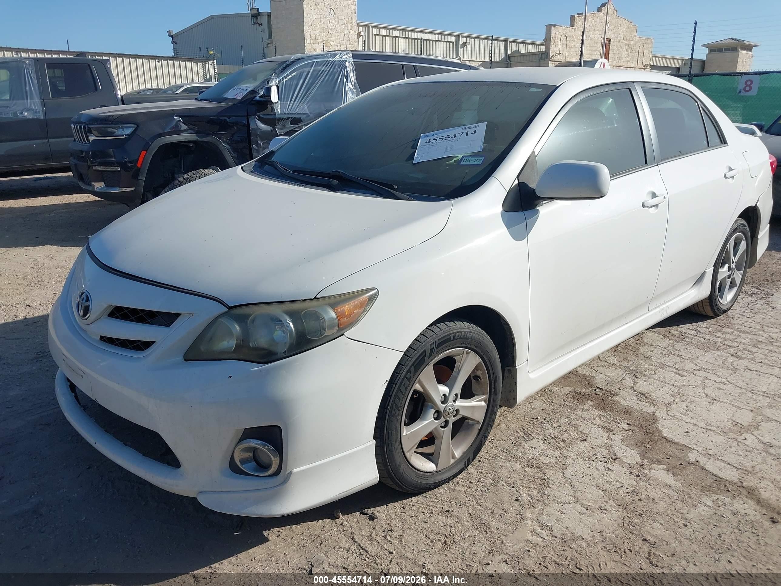 2013 Toyota Corolla S White vin: 5YFBU4EE1DP167861
