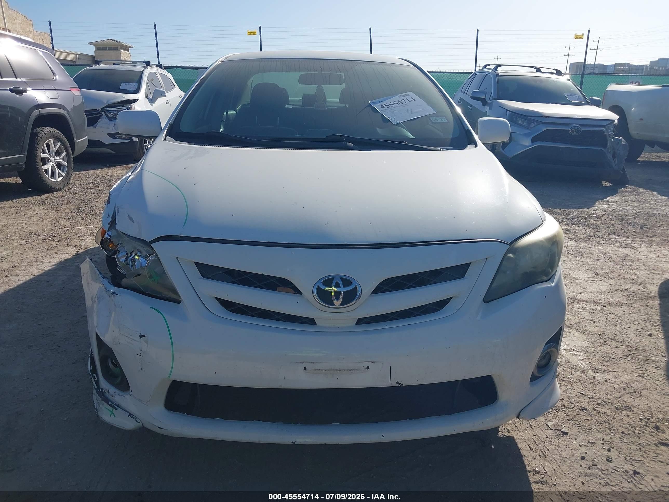 2013 Toyota Corolla S White vin: 5YFBU4EE1DP167861