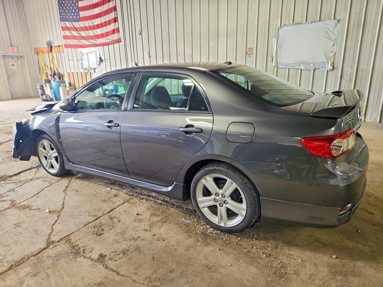 2013 Toyota Corolla S Gray vin: 5YFBU4EE1DP168492